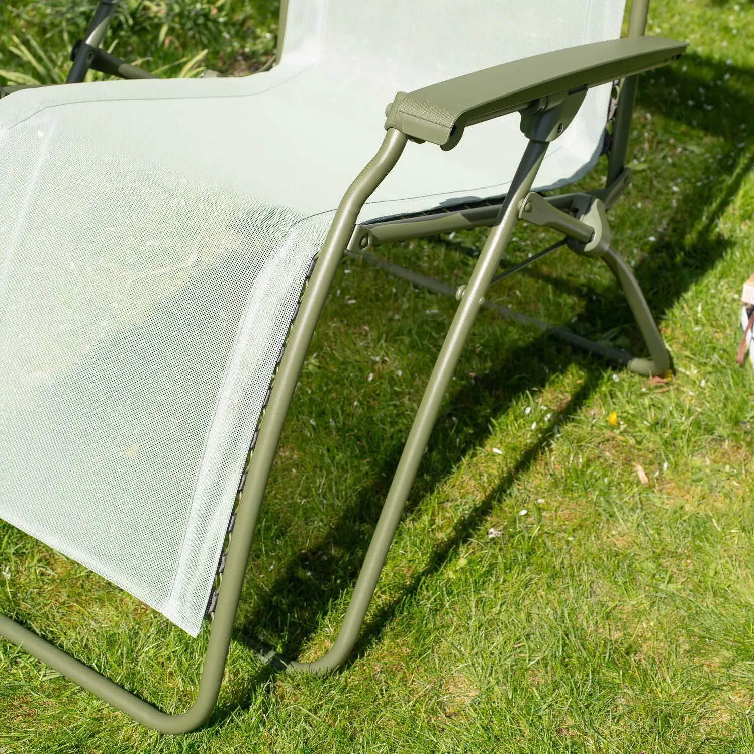 Reclining Garden Chair - Moss Green, Canvas