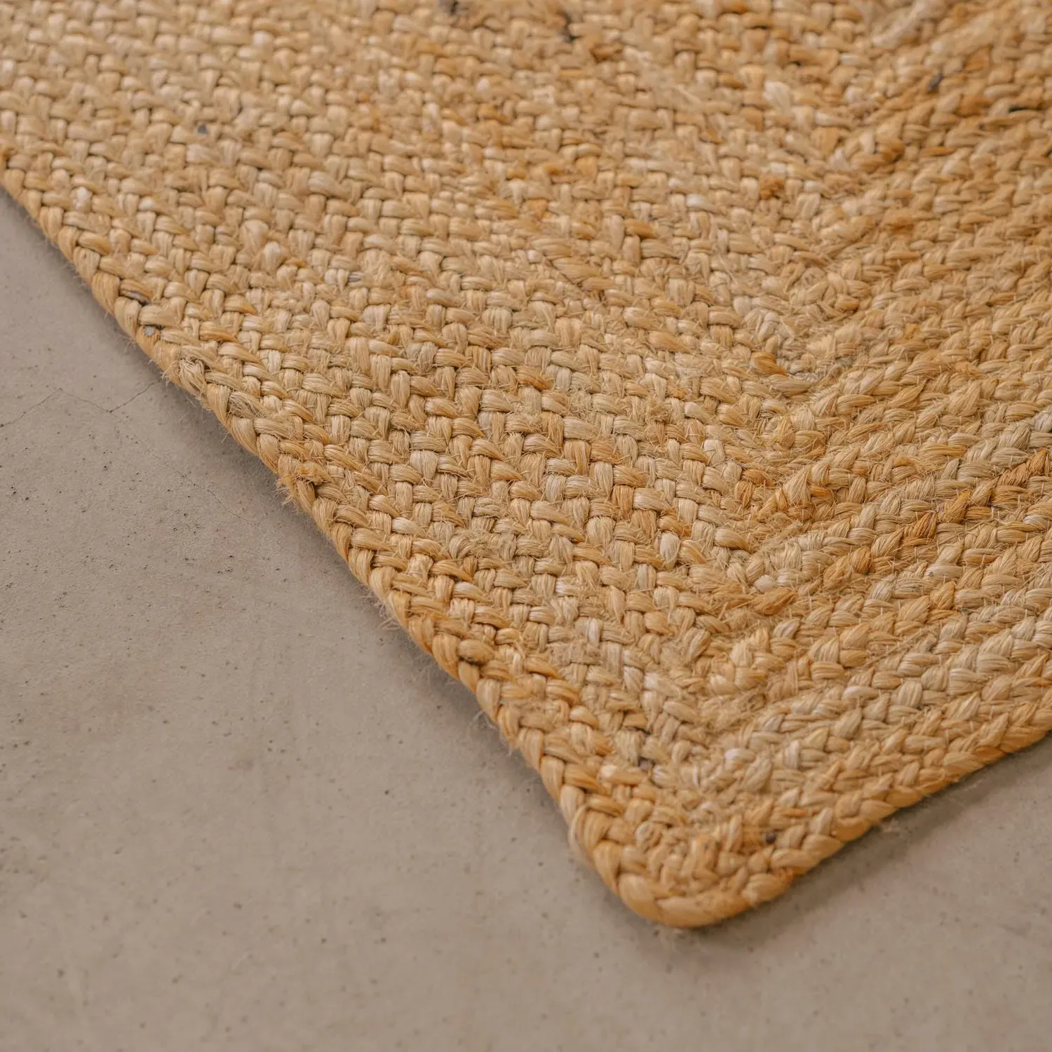 Rectangular Jute Rug - Natural