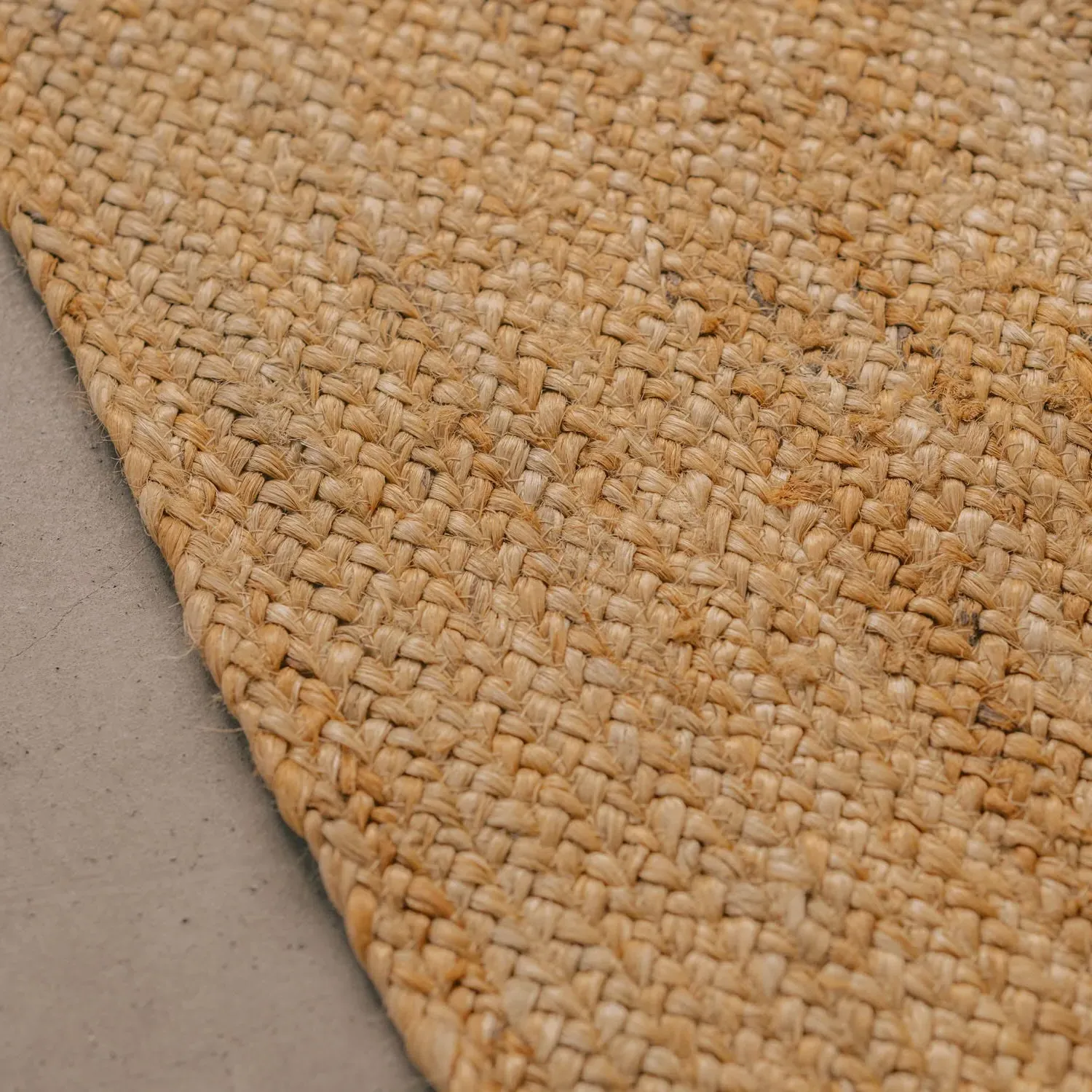 Rectangular Jute Rug - Natural