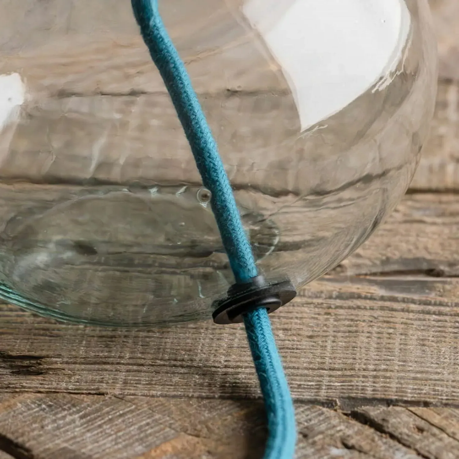 Recycled Glass Table Lamp - Clear