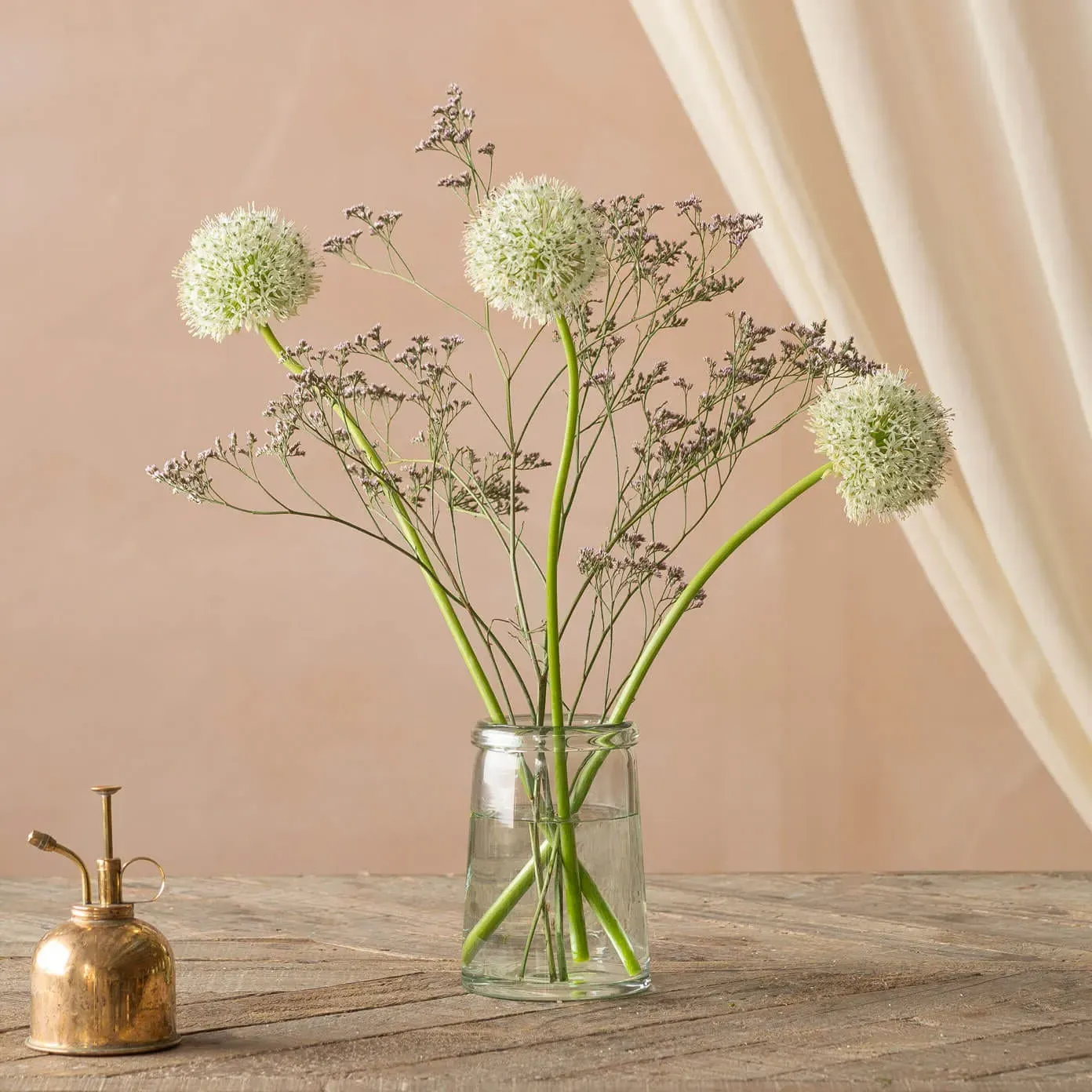 Recycled Glass Tulip Vase - Clear