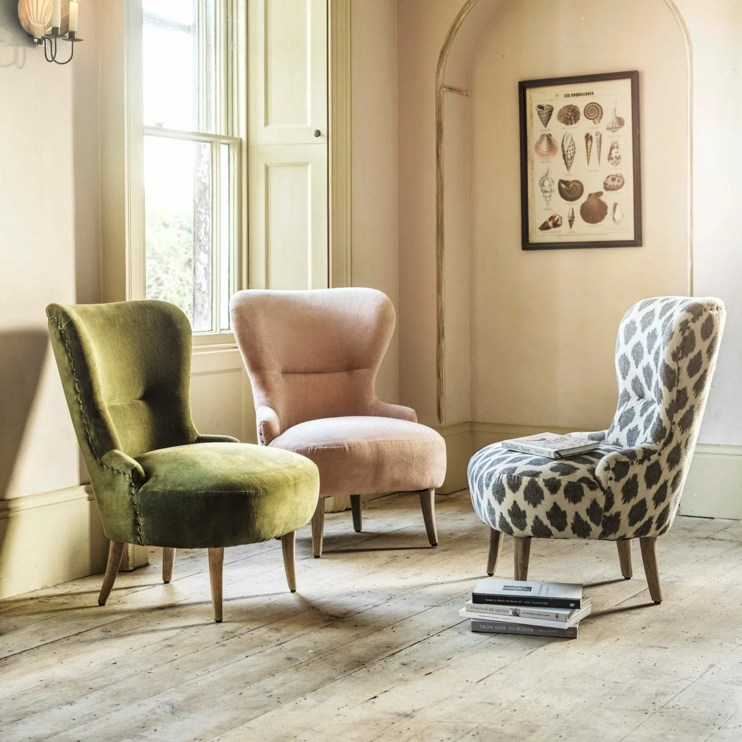 Ree Ikat Cocktail Chair - Mango Wood image