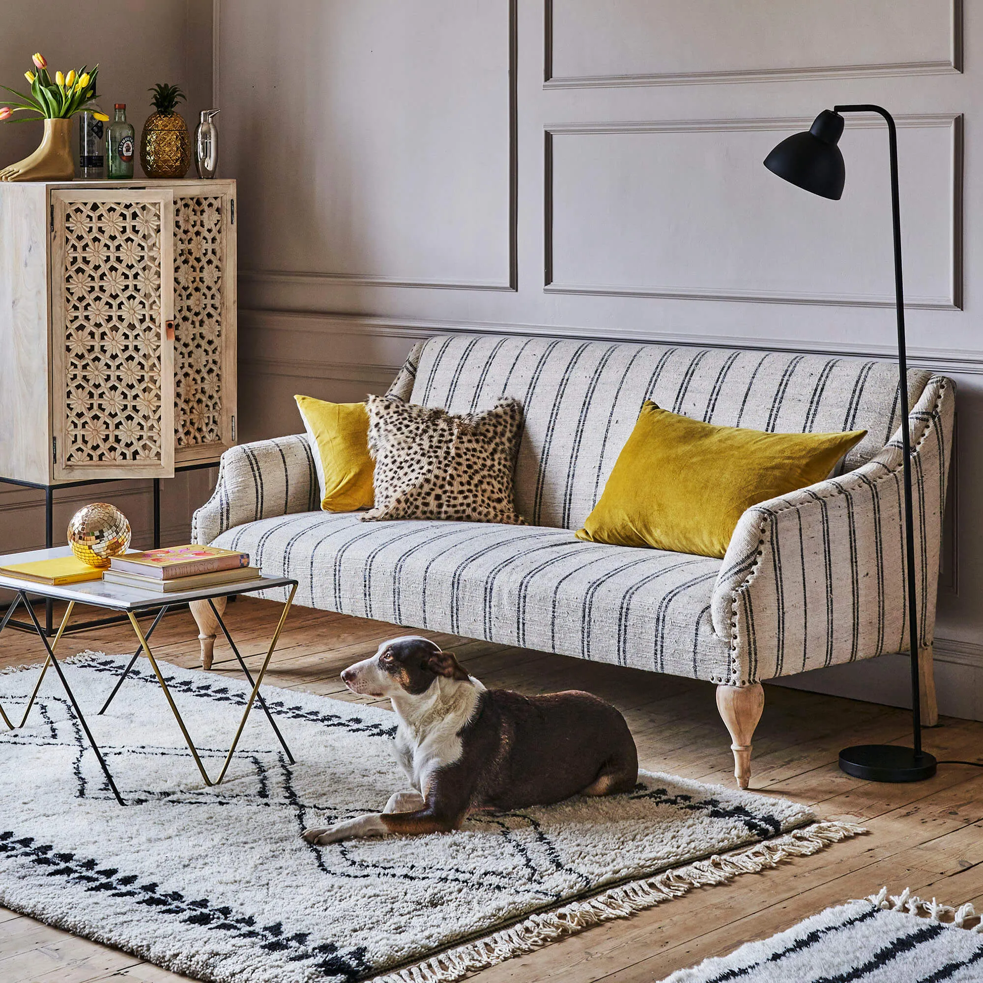 Renée 2.5-Seater Sofa - Mango Wood