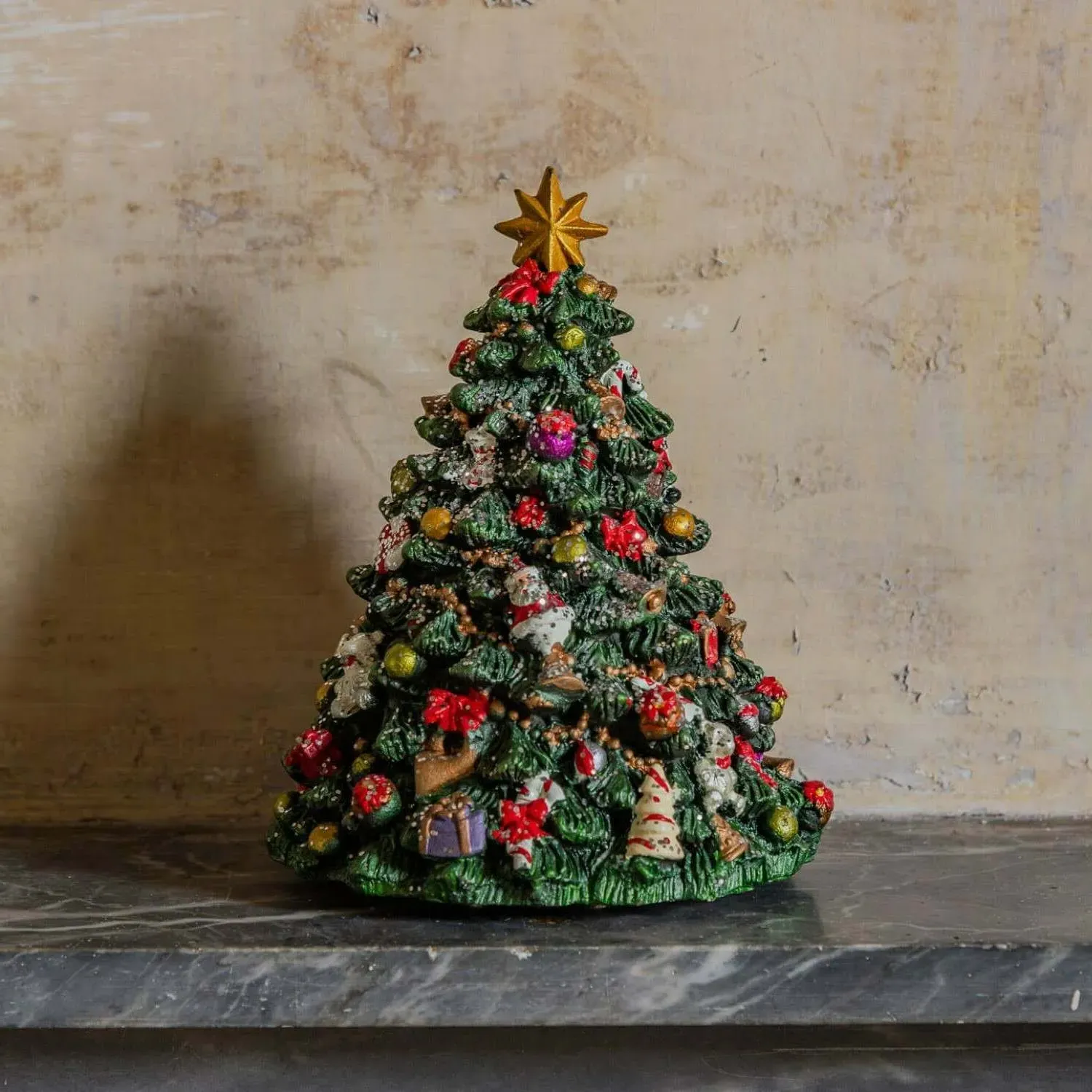 Revolving Christmas Tree Music Box - Resin image