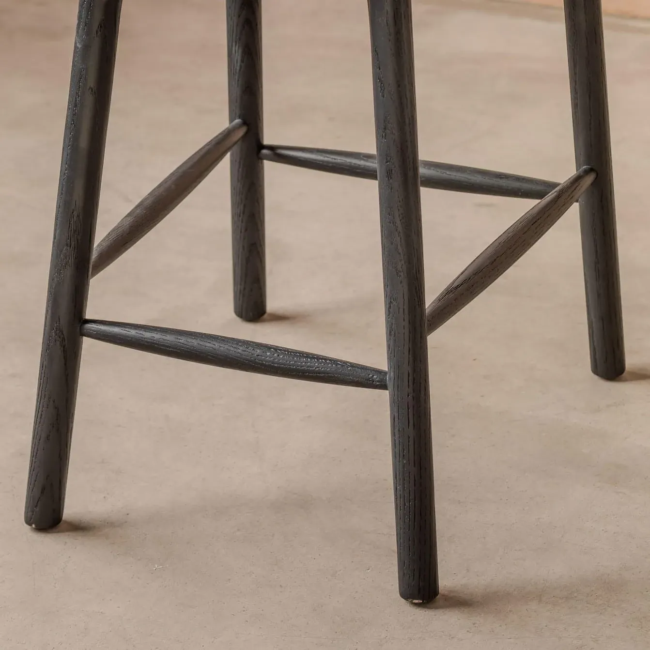 Rigby Kitchen Stool - Moss Green, Velvet