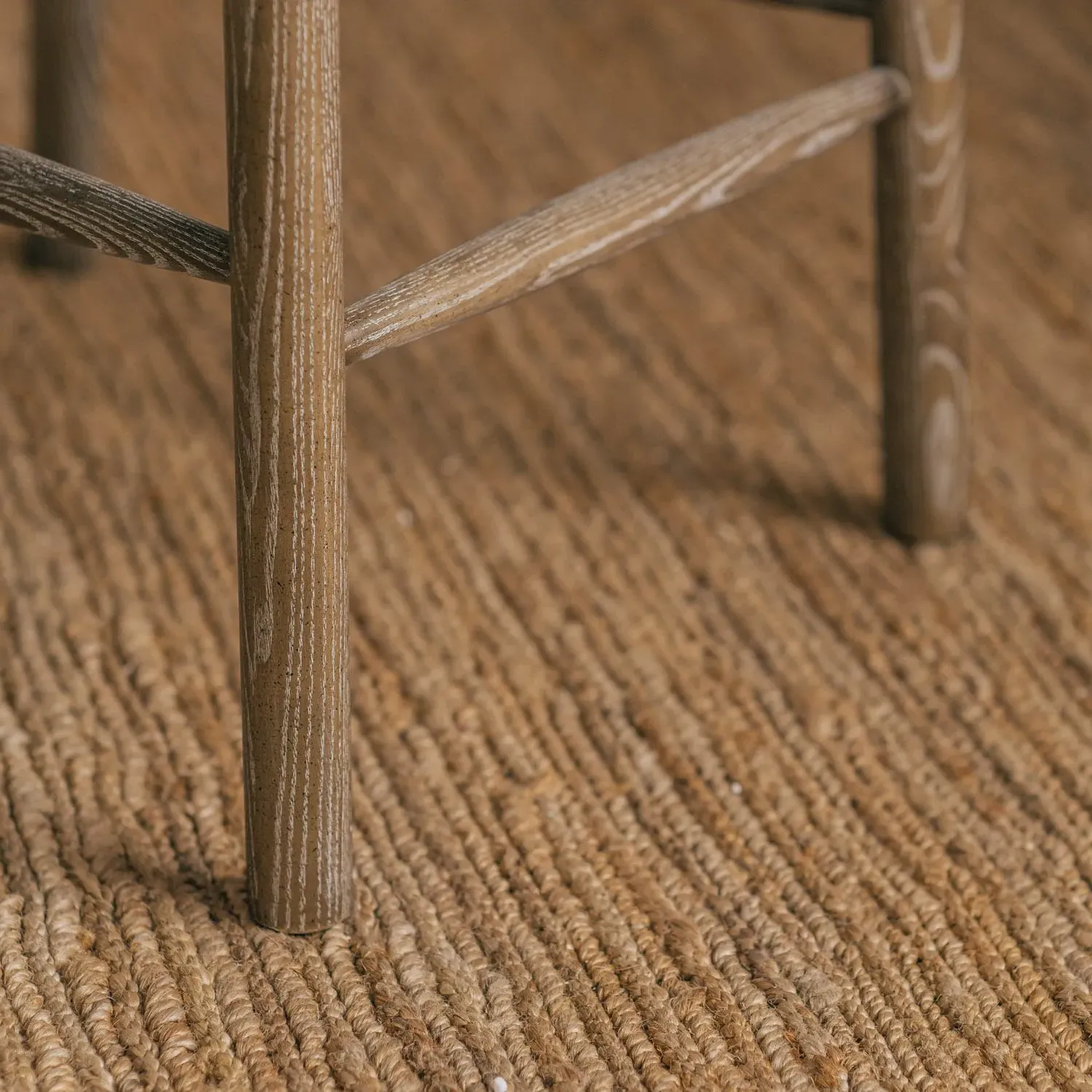 Rigby Kitchen Stool with Natural Legs - Moss Green, Velvet