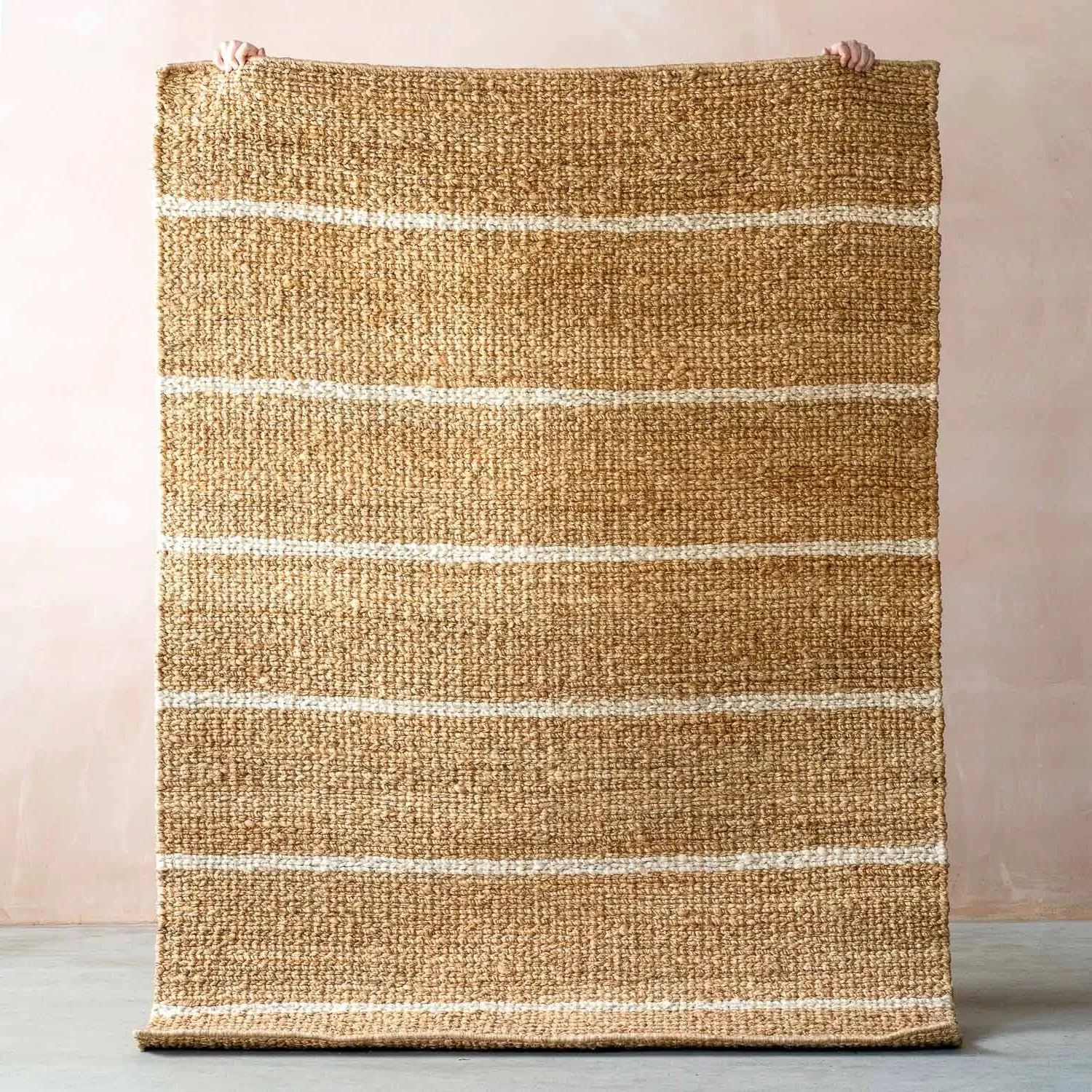 Riley Flatweave Rug - Cream, Hemp