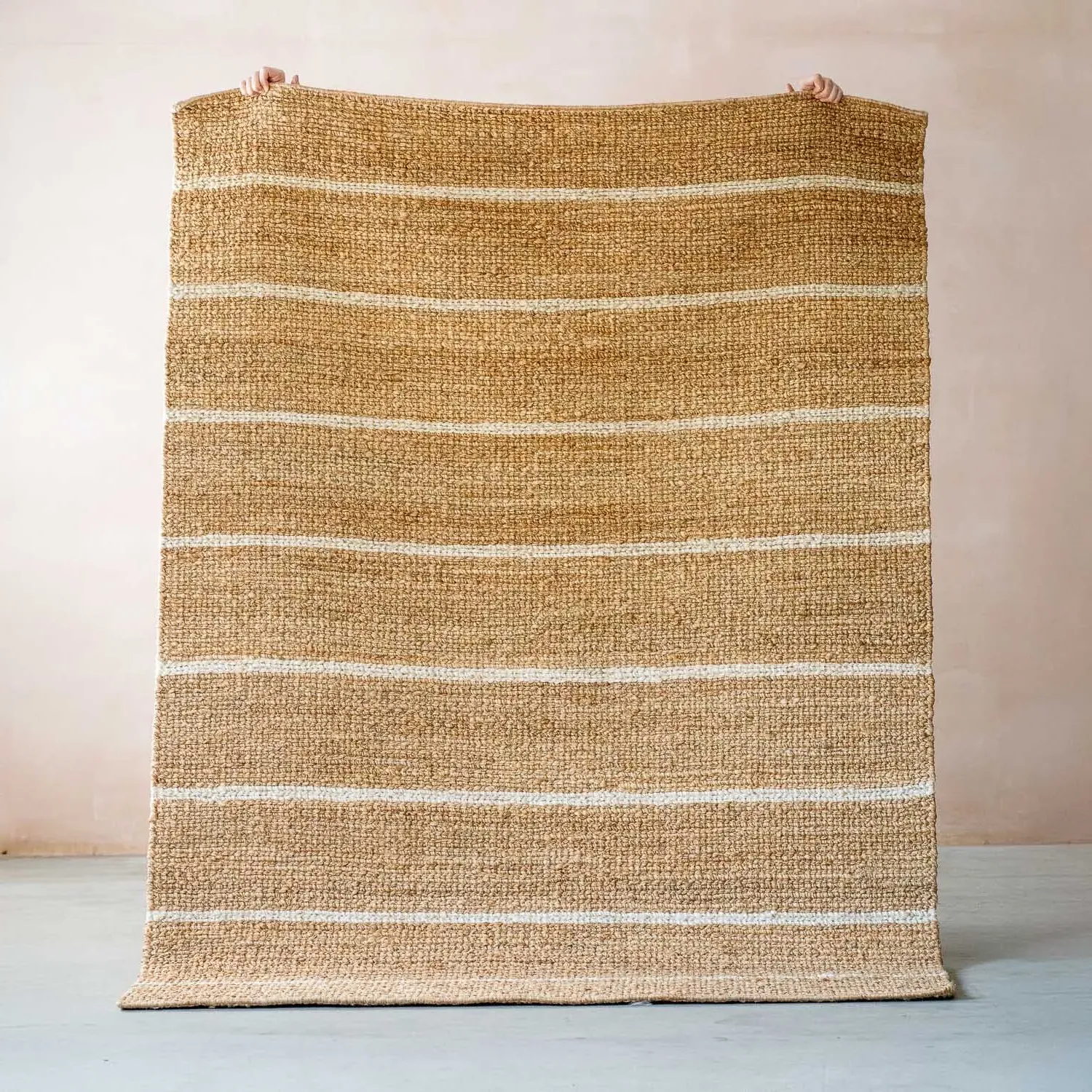 Riley Flatweave Rug - Cream, Hemp