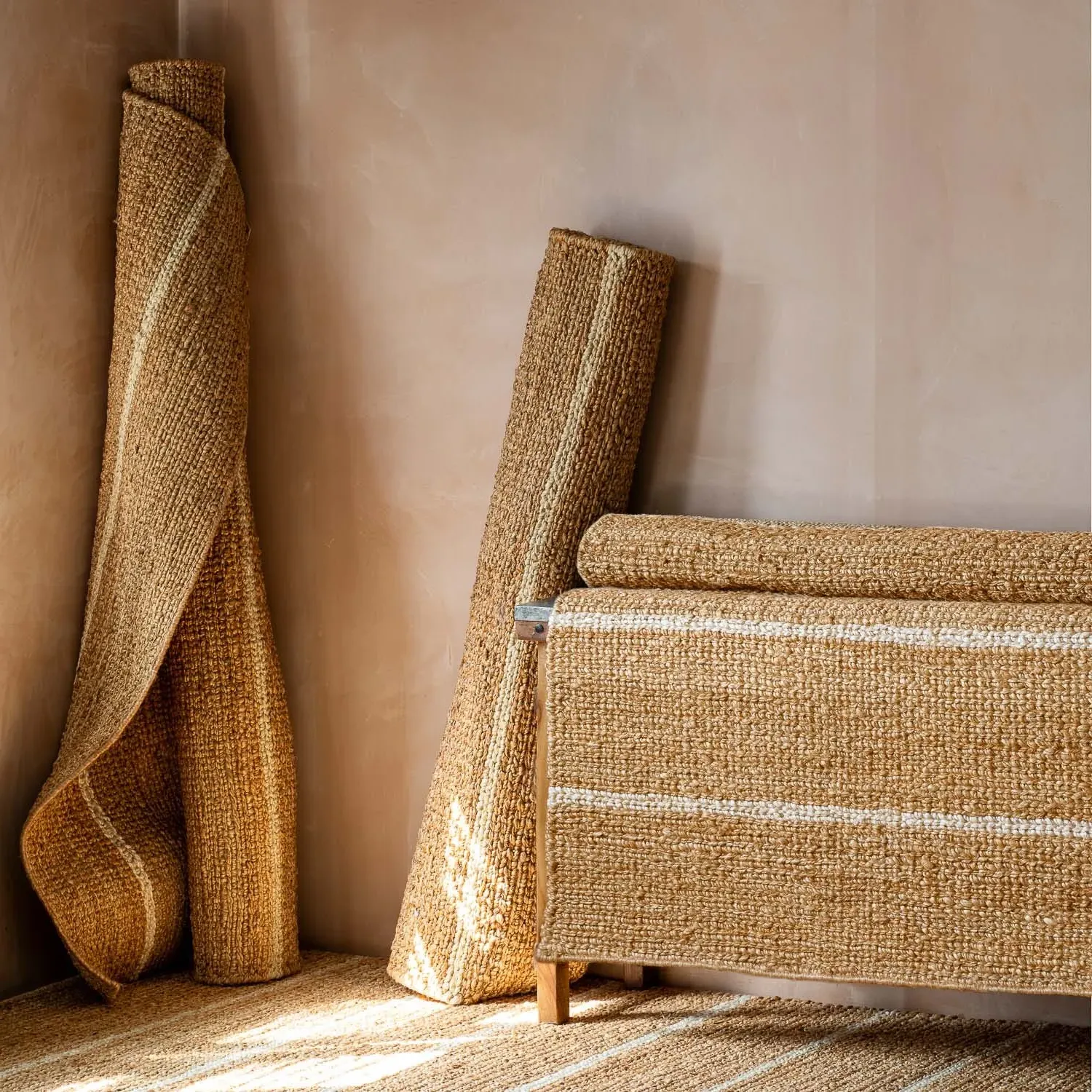 Riley Flatweave Rug - Cream, Hemp