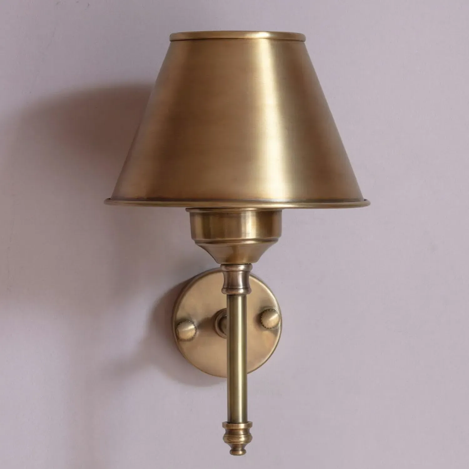 Rory Wall Light with Removable Shade - Antique Brass