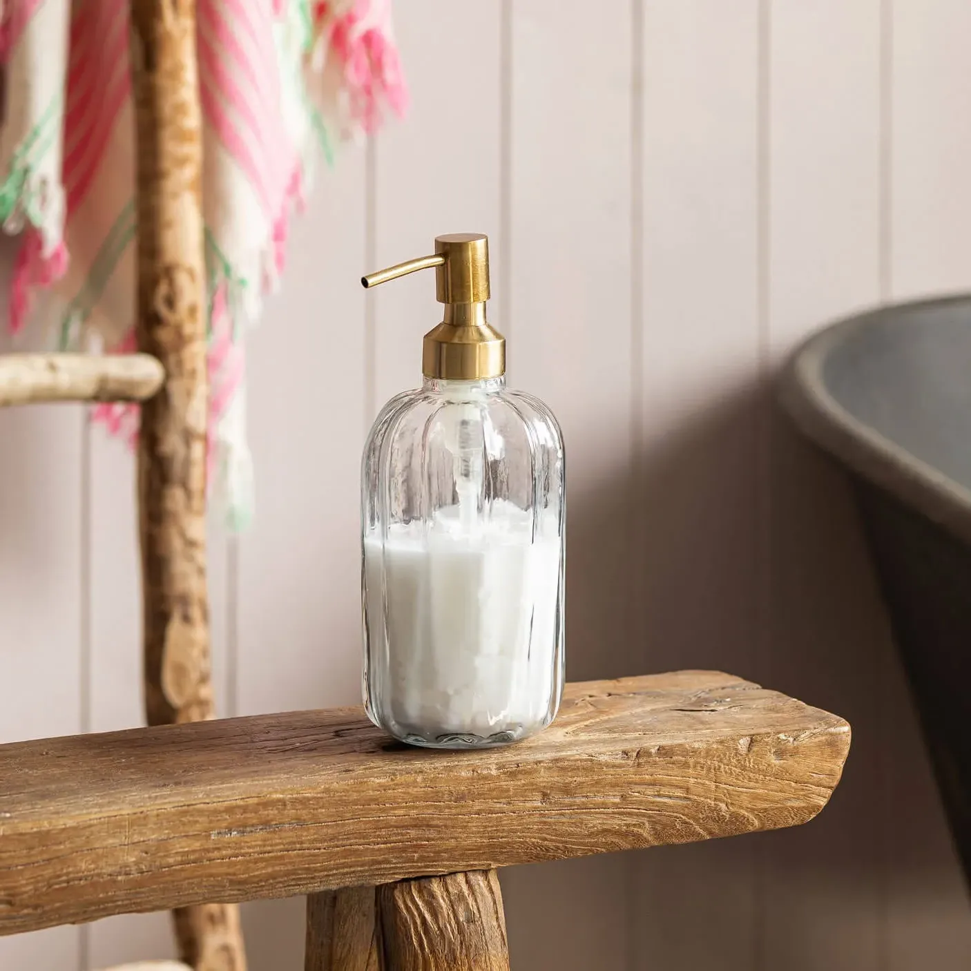 Rosalie Lotion Dispenser - Antique Silver