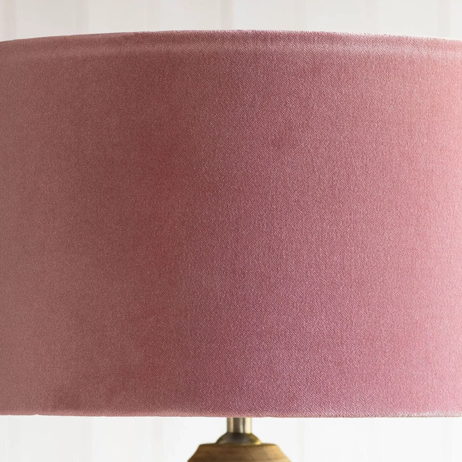 Rose 18 inch Lamp Shade - Pink, Velvet