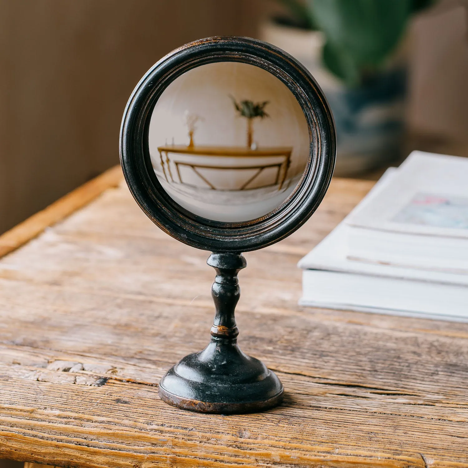 Round Convex Table Mirror - Resin image