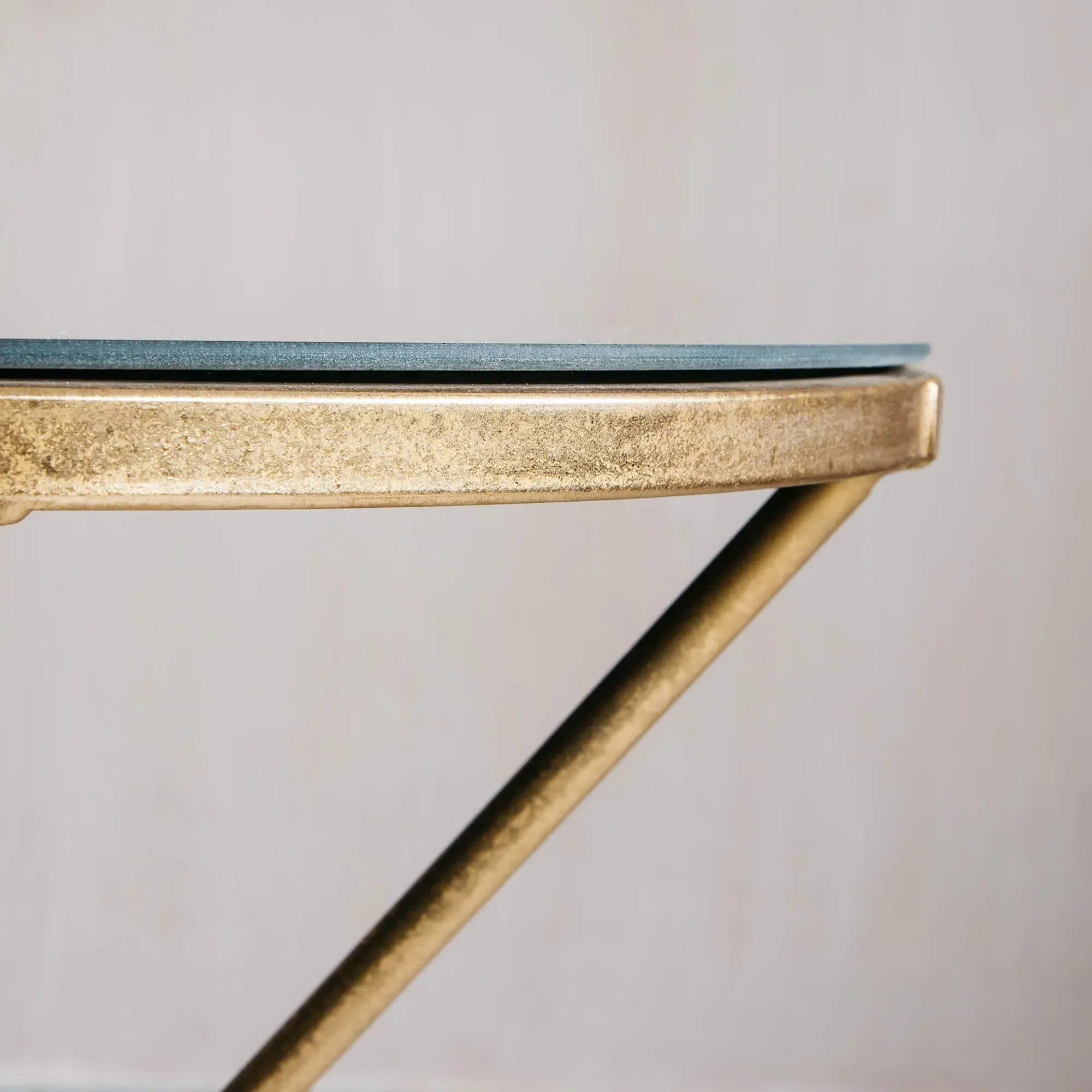 Round Tripod Side Table - Gold, Iron