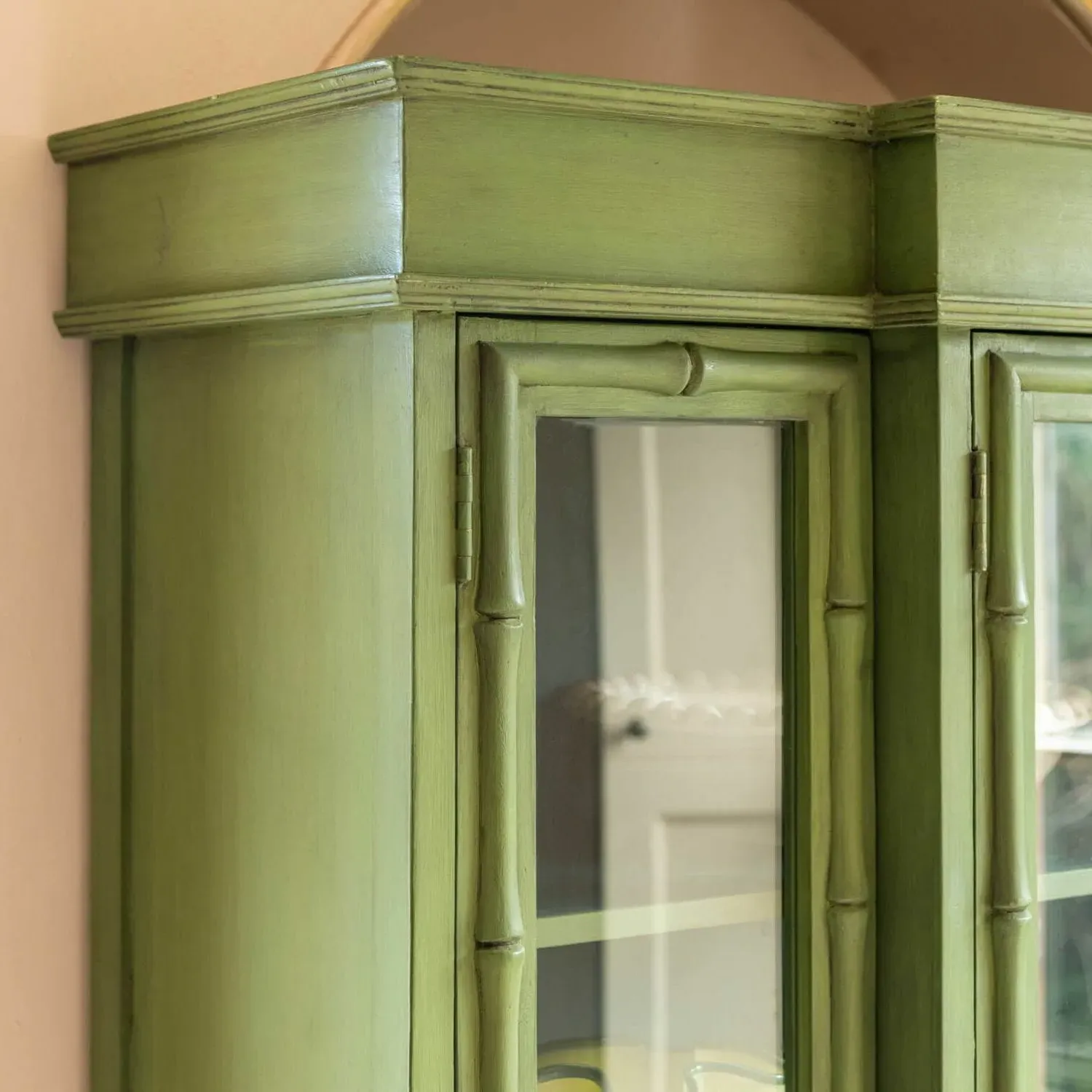 Saba Cabinet - Green, Mango Wood