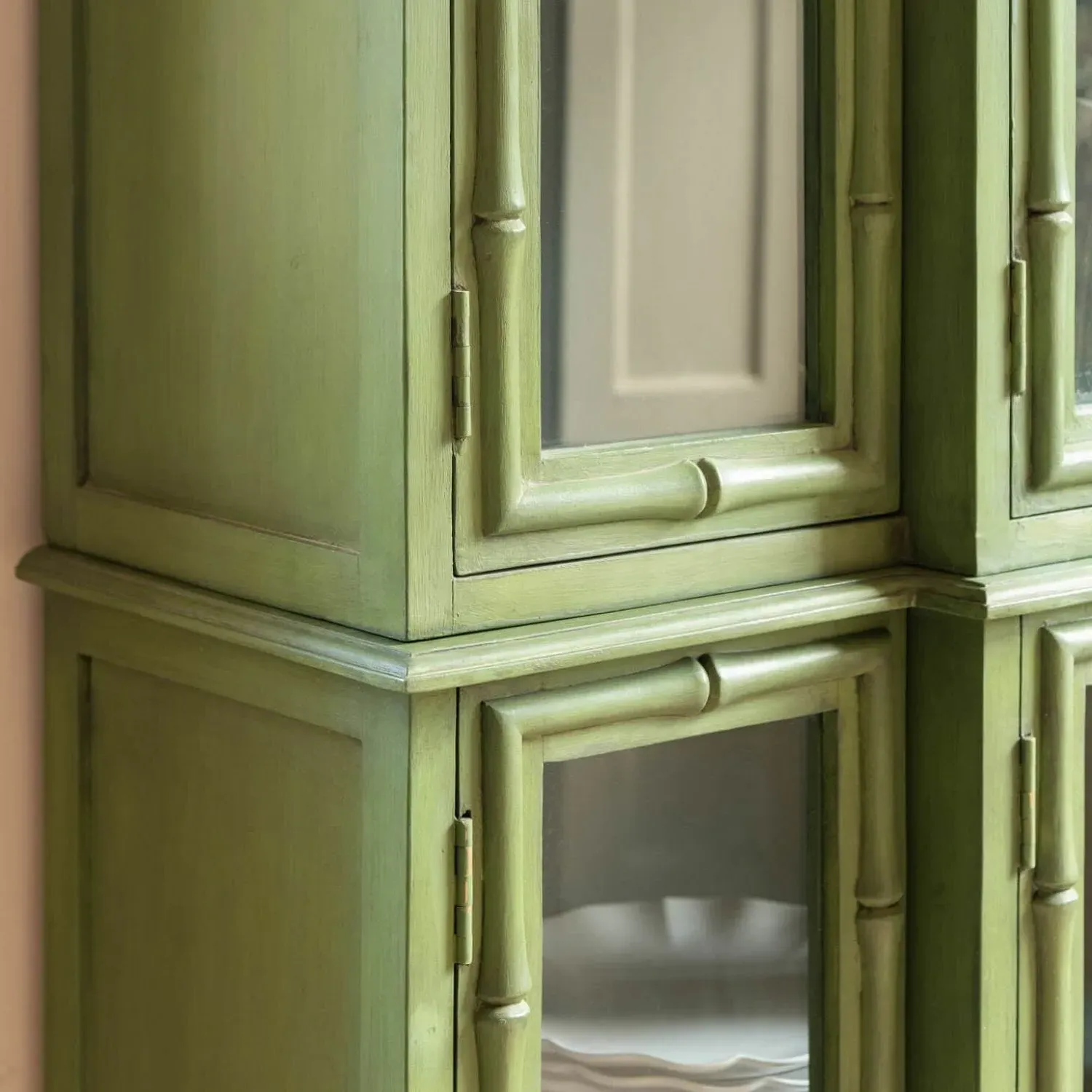 Saba Cabinet - Green, Mango Wood