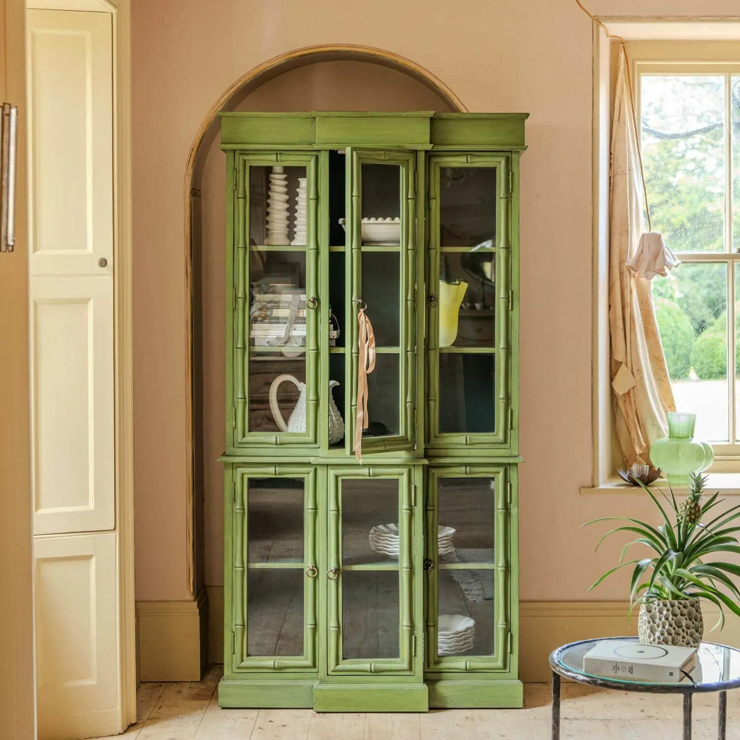 Saba Cabinet - Green, Mango Wood image