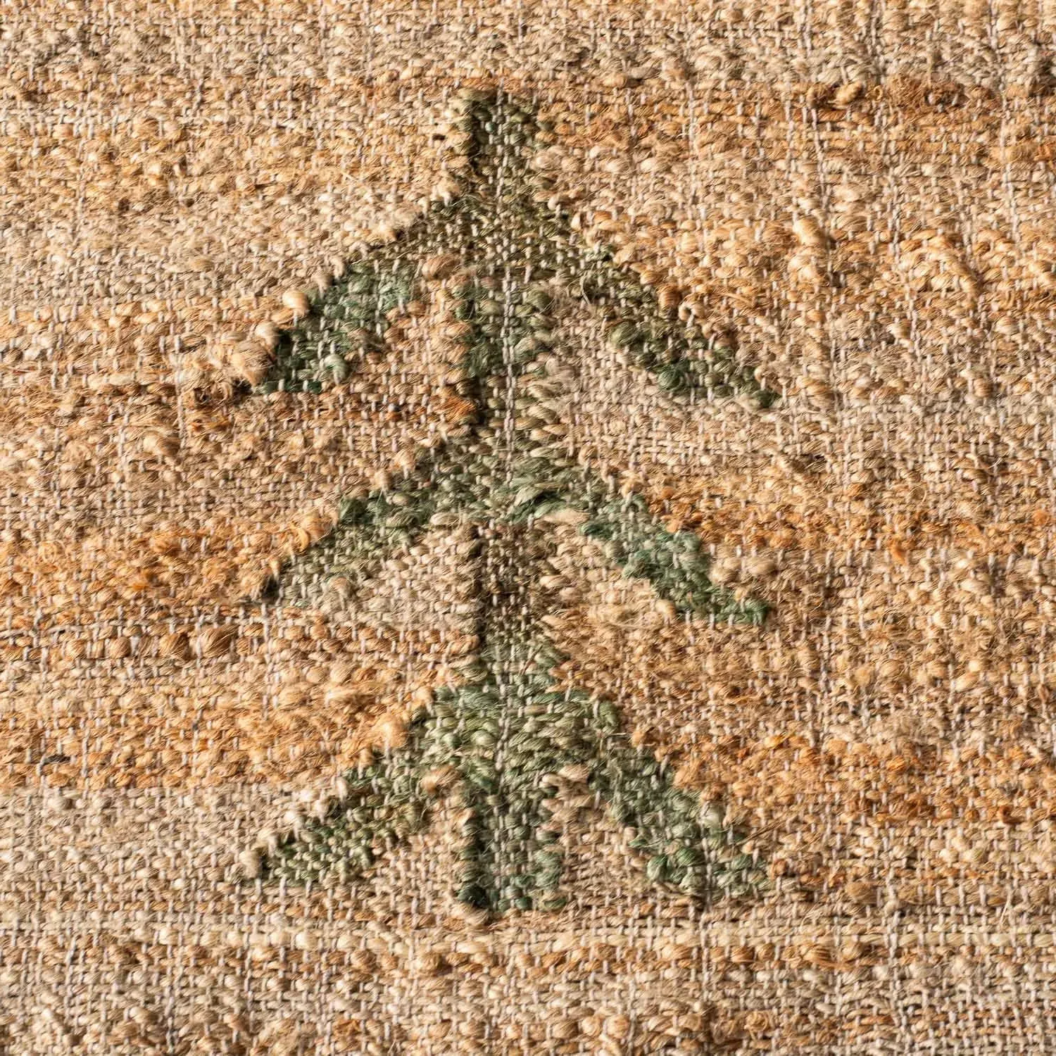 Sage Green Tree Rug - Green, Cotton