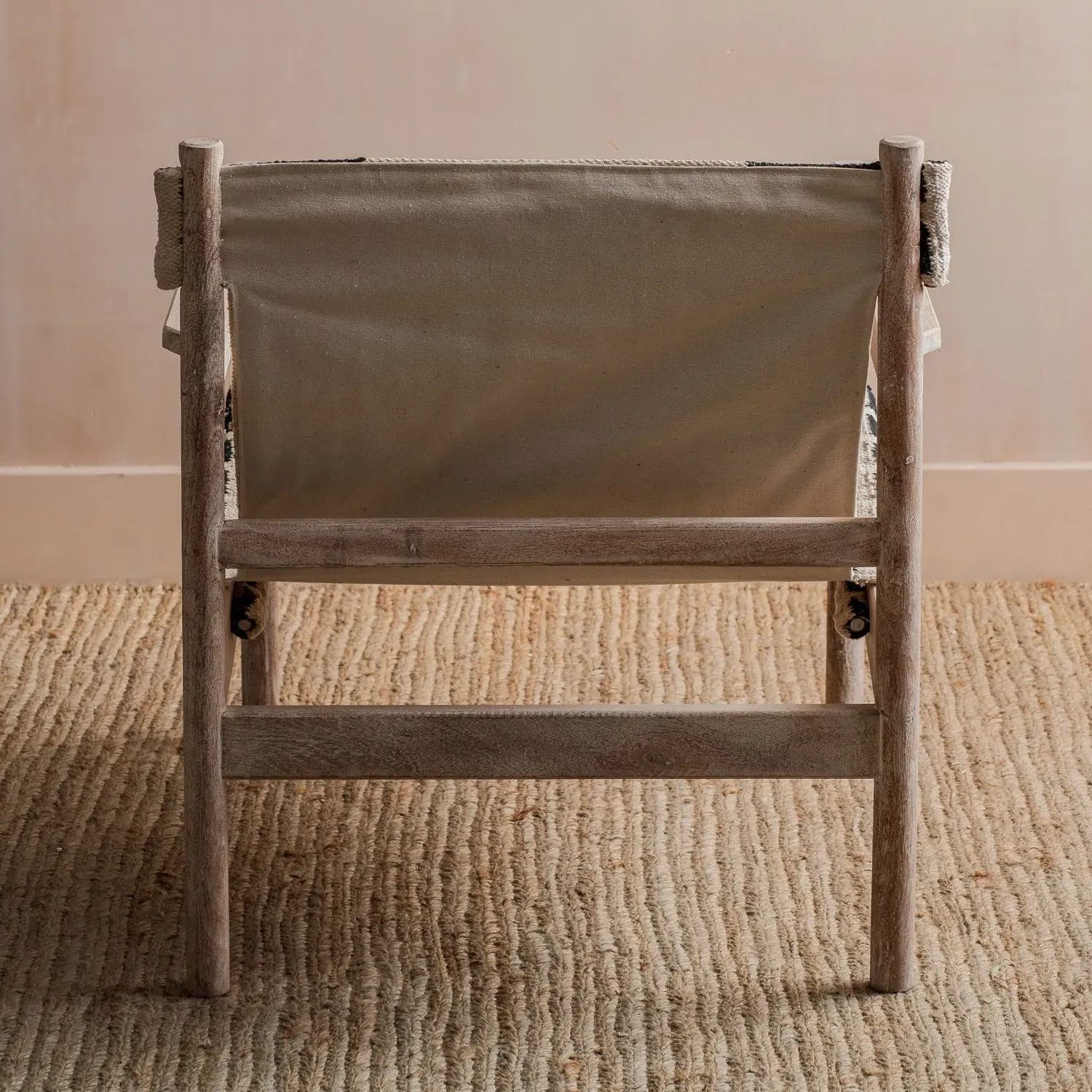 Sanders Sling Armchair - Whitewash, Acacia