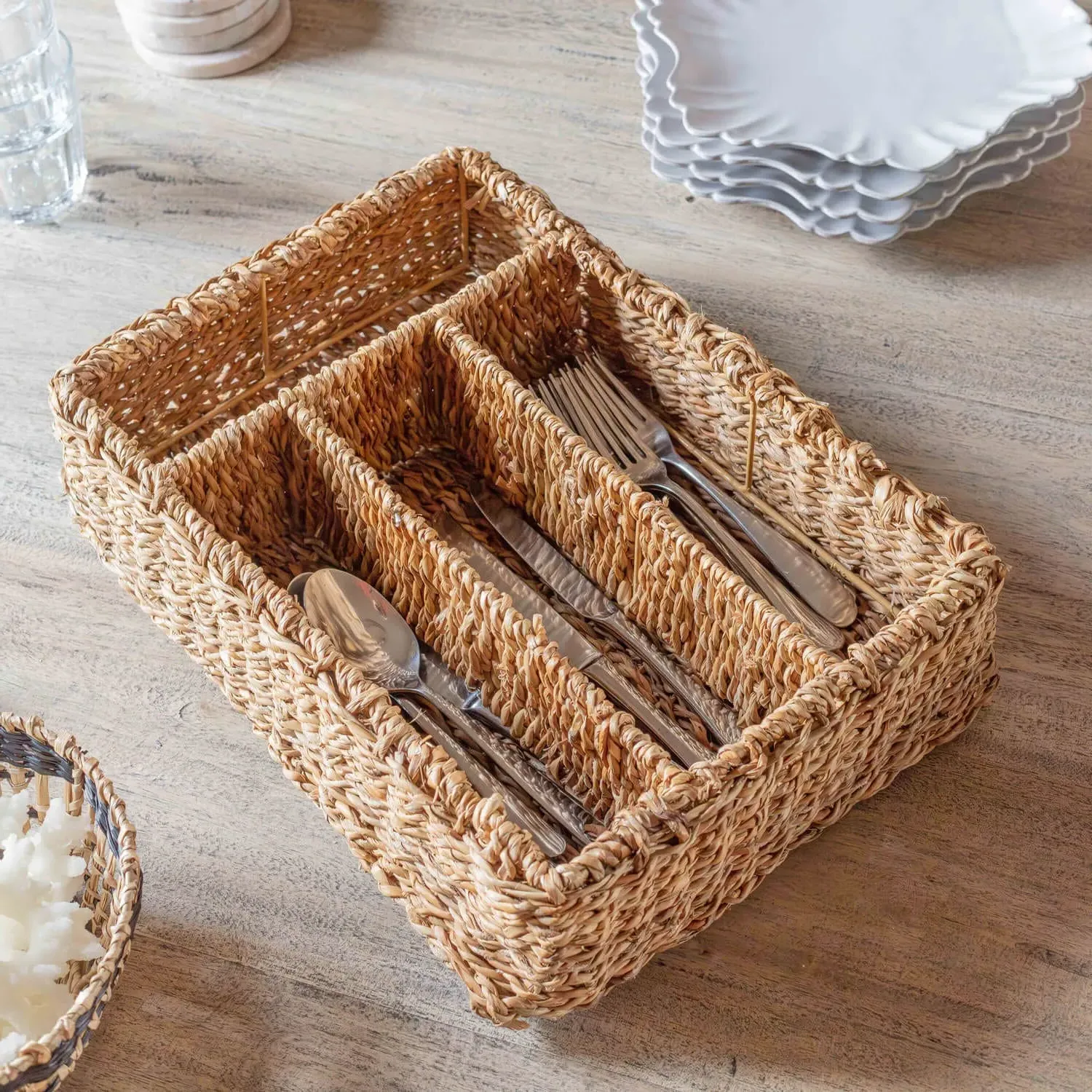 Seagrass Cutlery Tray