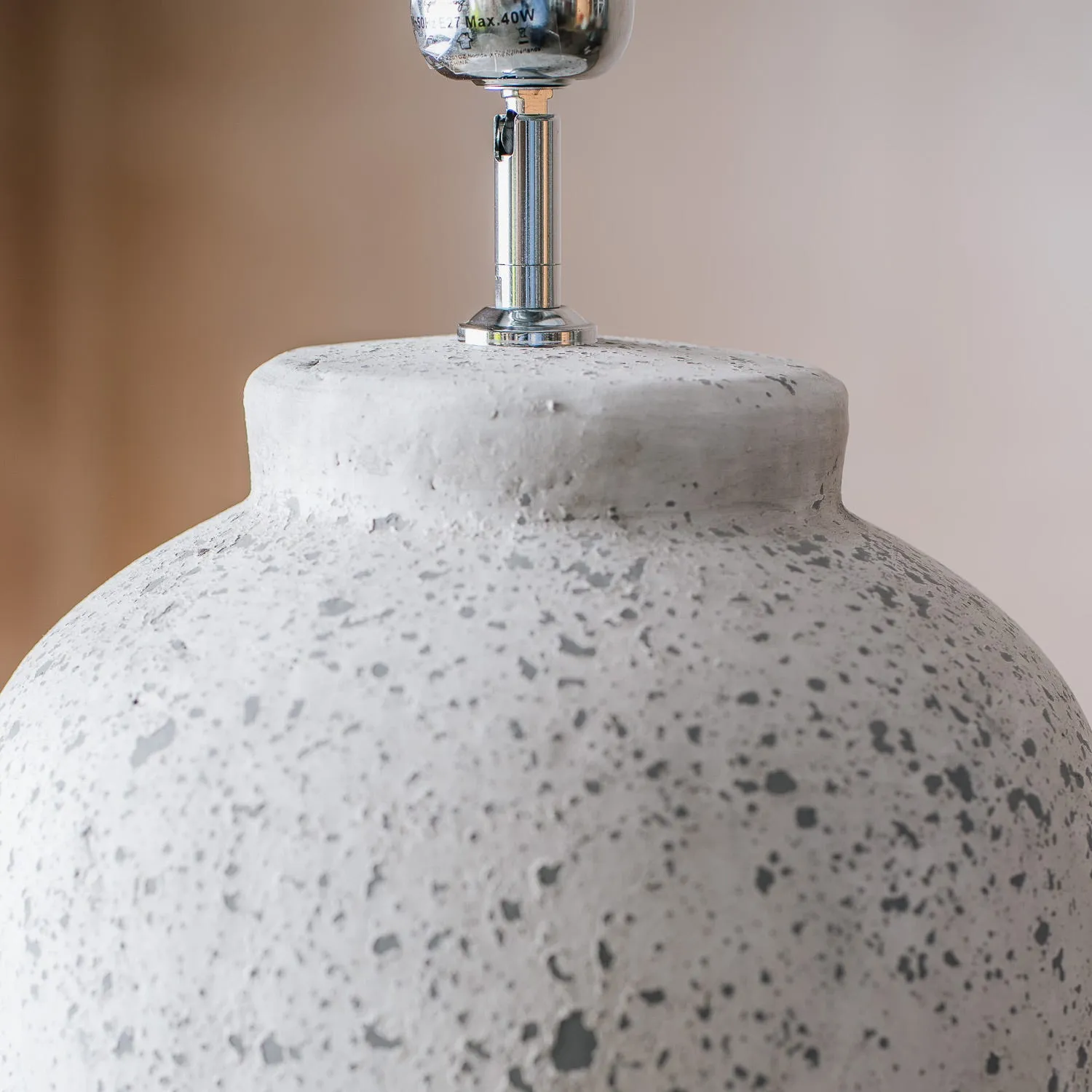 Seeton Ceramic Table Lamp - Grey