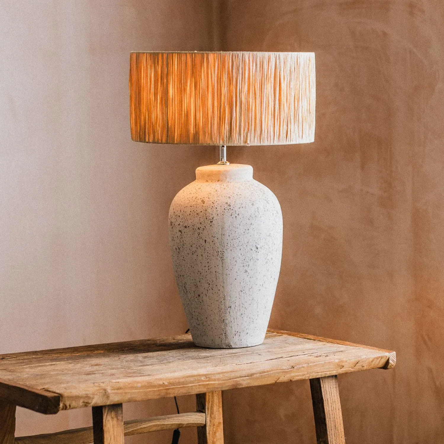 Seeton Ceramic Table Lamp - Grey image
