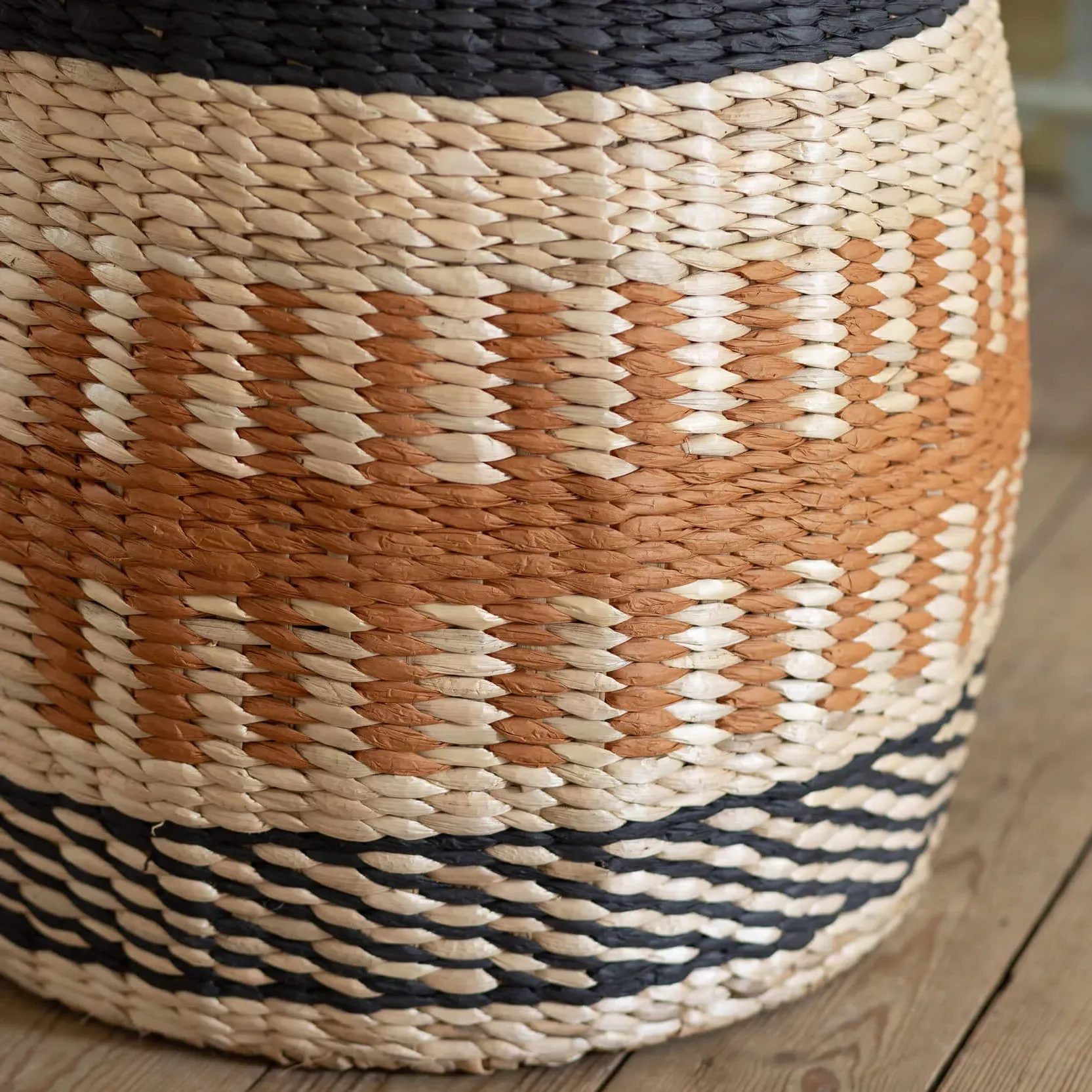 Set of Two Baskets - Terracotta, Paper Rush