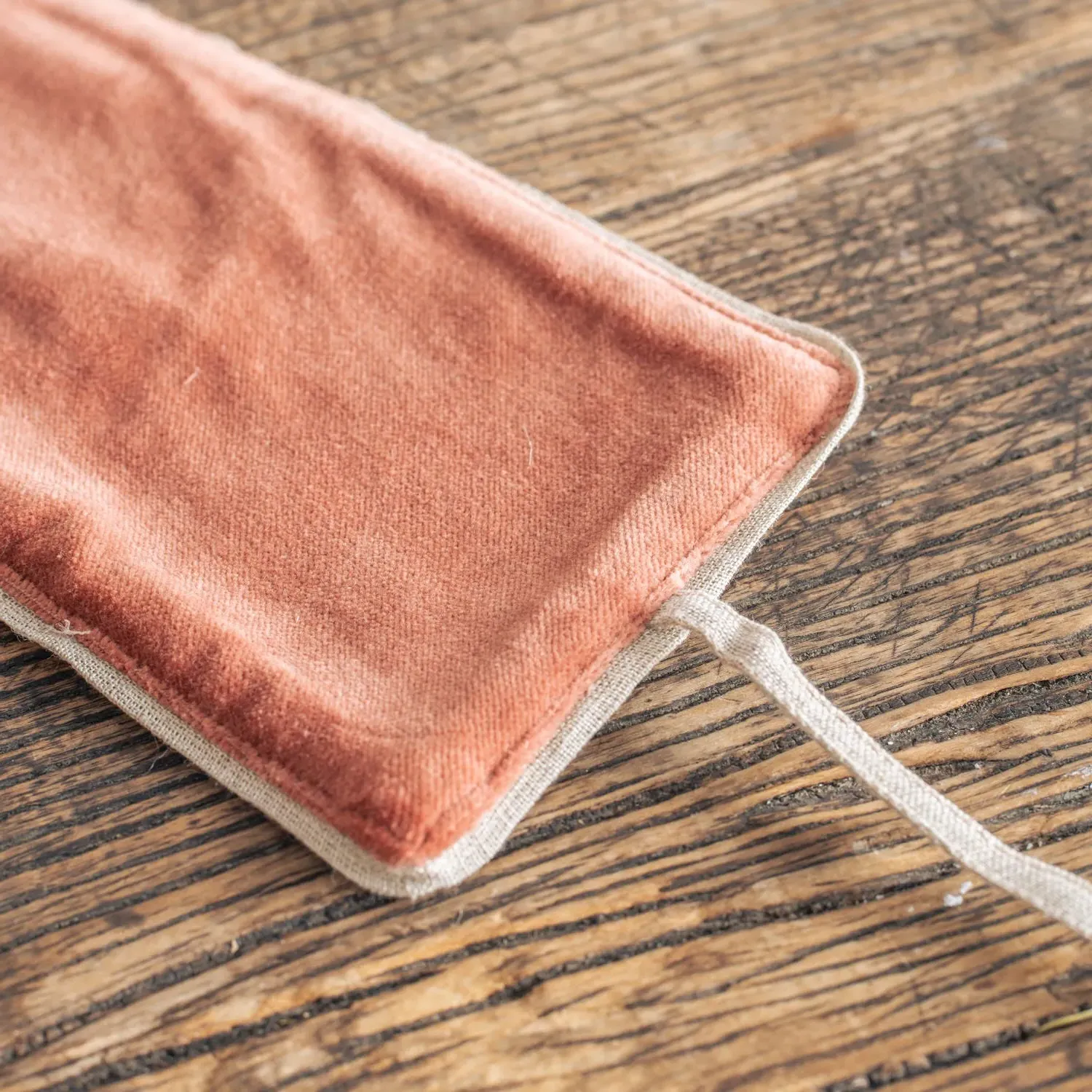 Set of Two Curtain Tie Backs - Burnt Sienna, Velvet