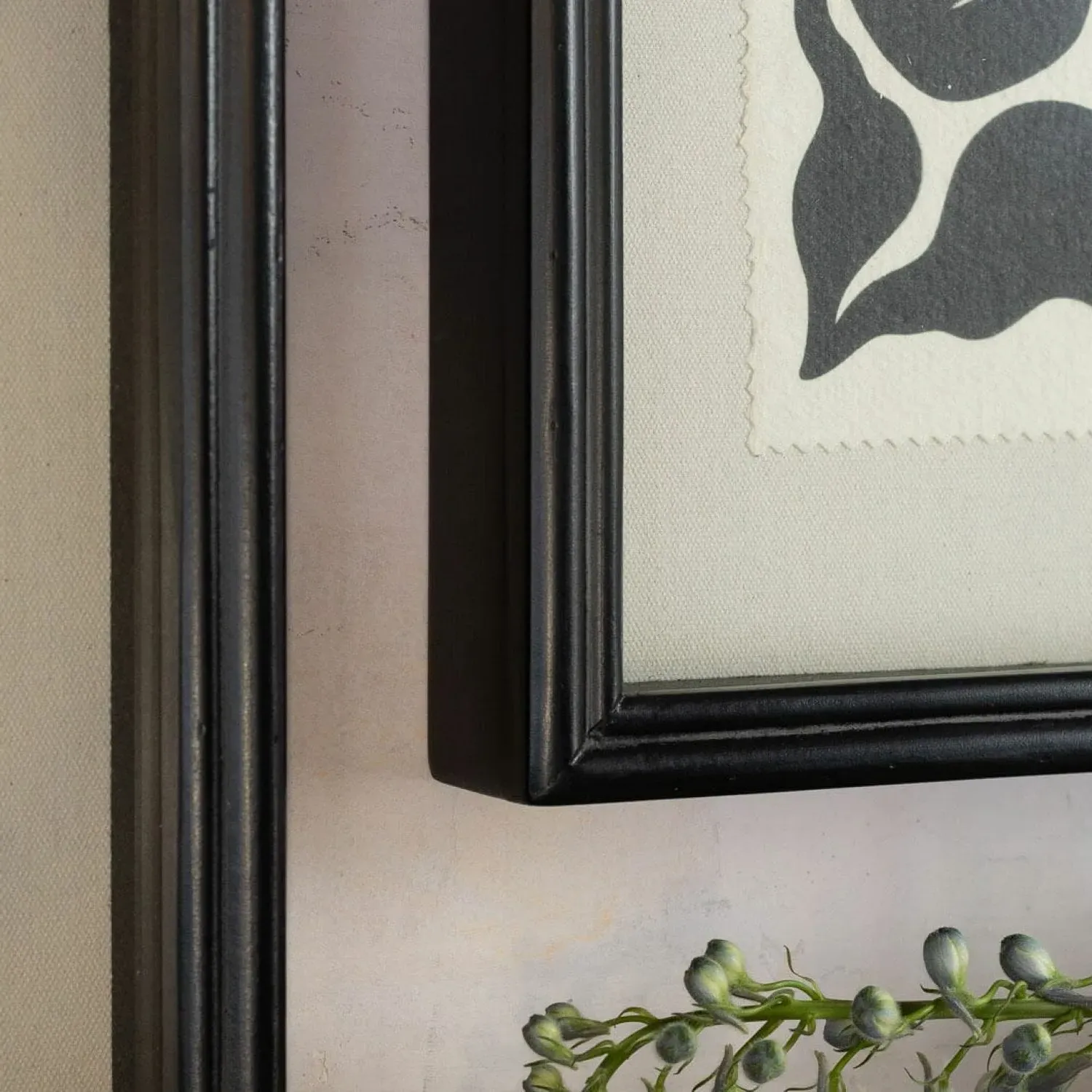 Set of Two Framed Outrenoir Prints - Black, Pine