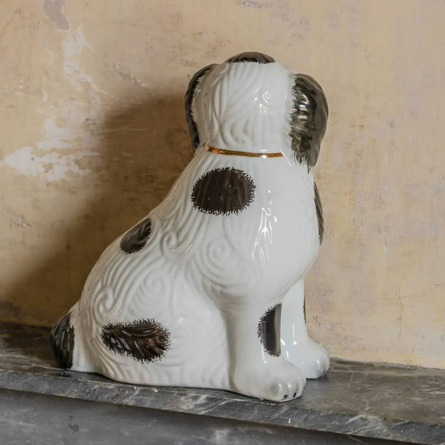 Set of Two Staffordshire Dog Ornaments - Porcelain