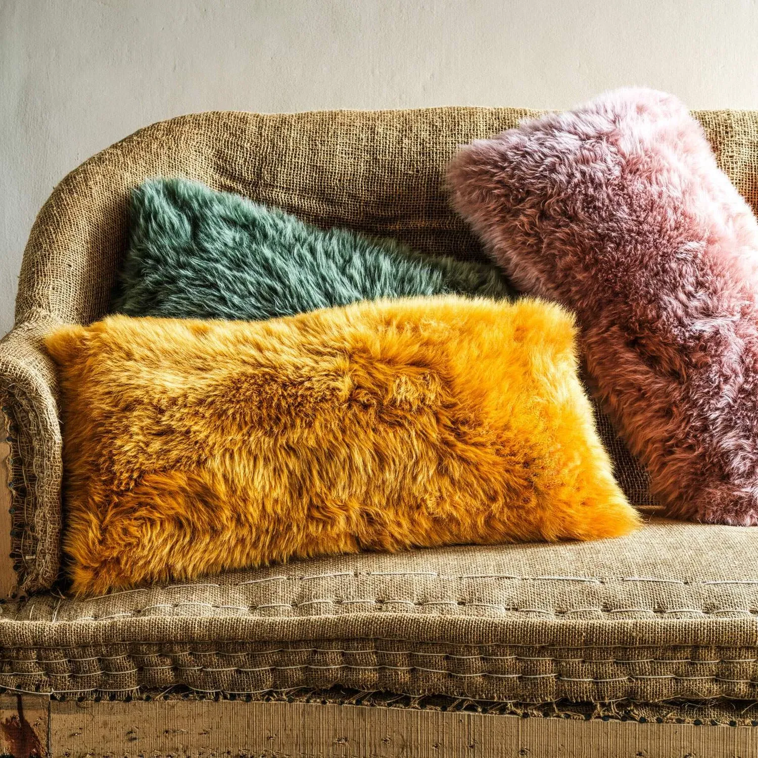 Sheepskin Cushion - Ivory