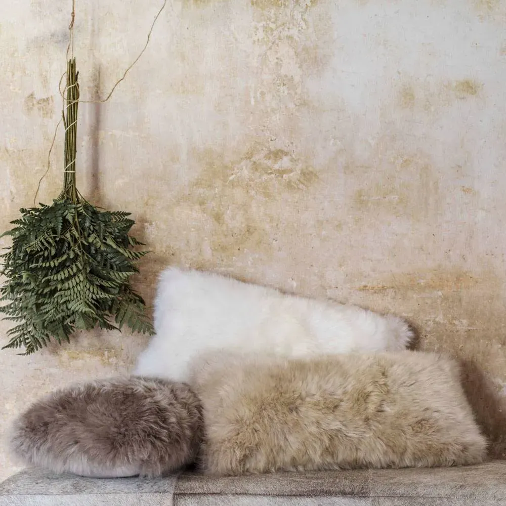 Sheepskin Cushion - Ivory