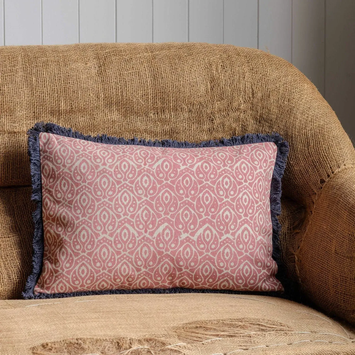 Shimla Rectangular Block Printed Cushion - Cotton