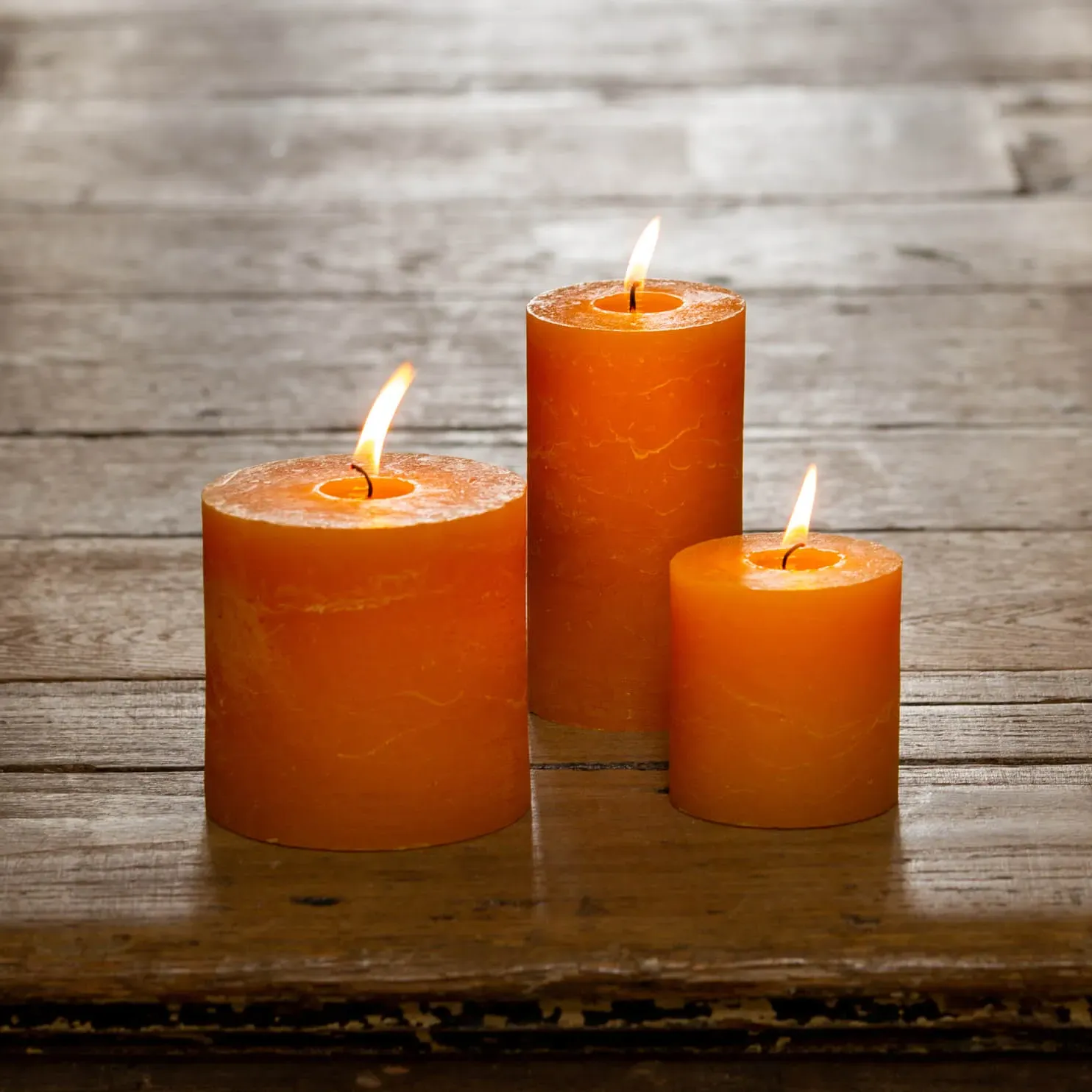 Short Pillar Candle - Ochre image