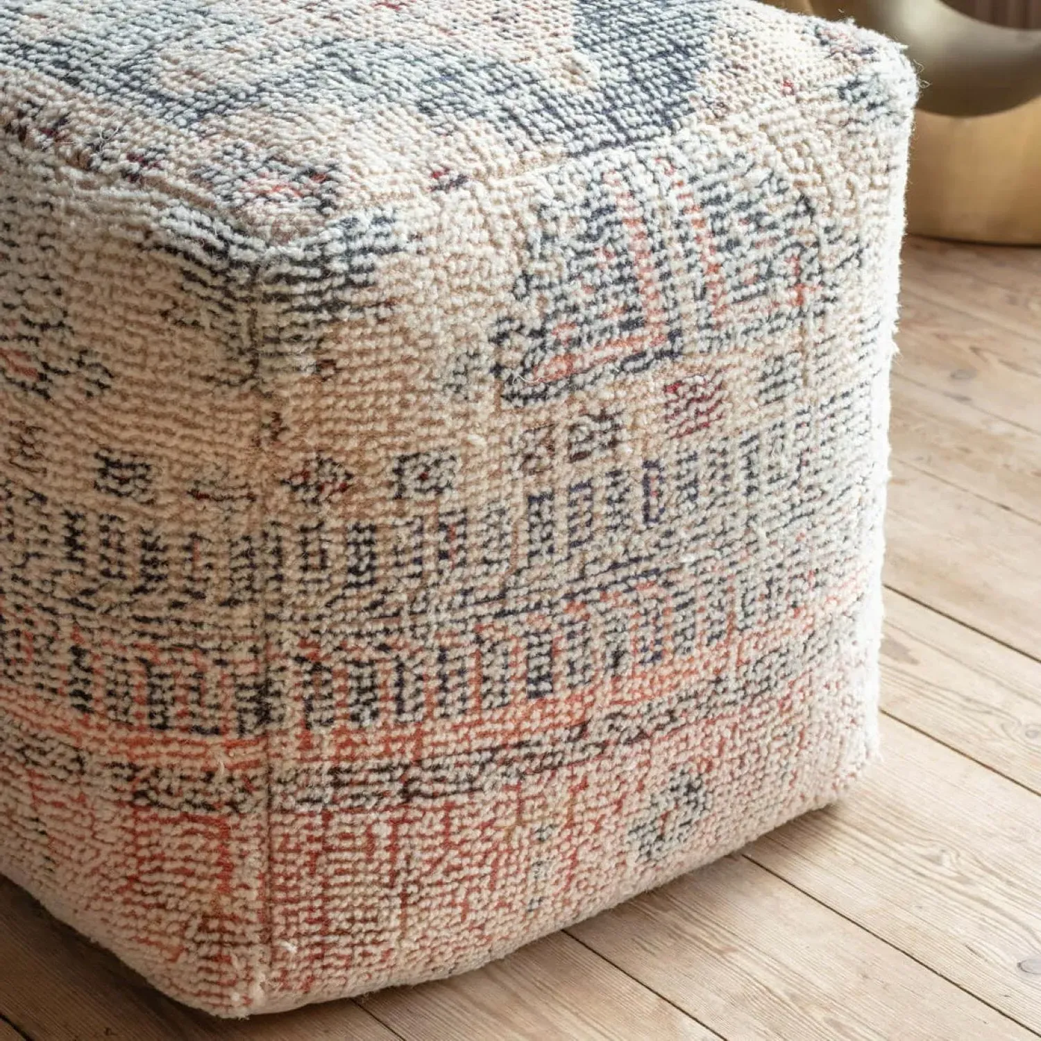 Sikara Pouffe - Wool Cotton Blend