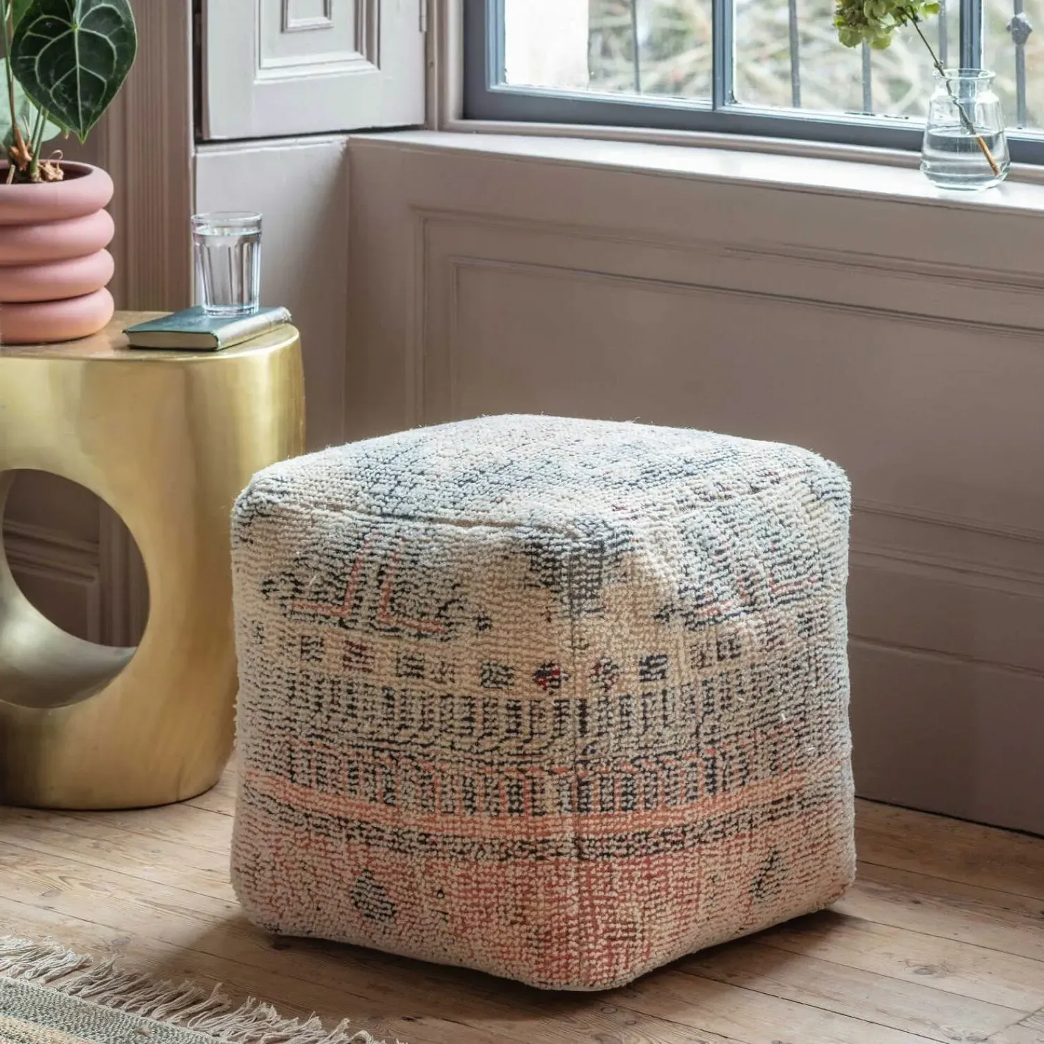 Sikara Pouffe - Wool Cotton Blend image
