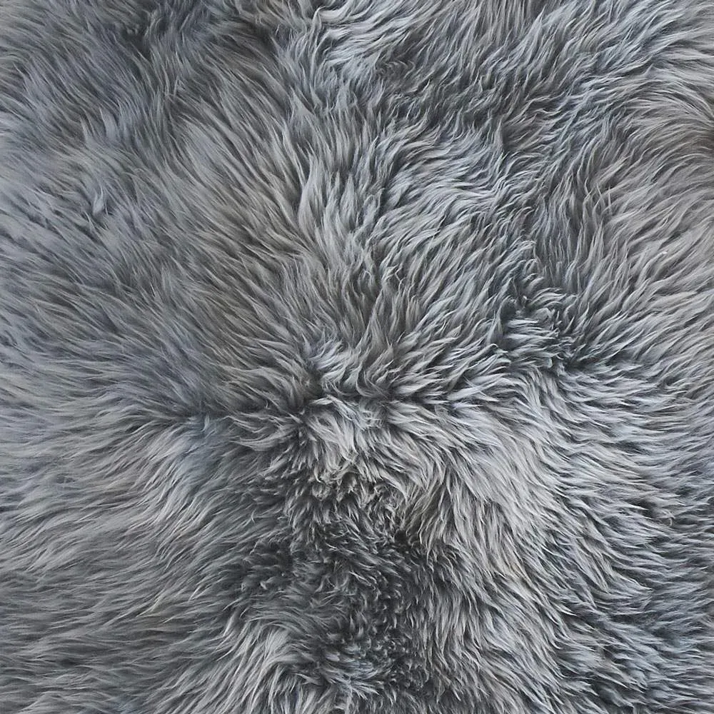 Single Sheepskin Rug - Platinum Grey