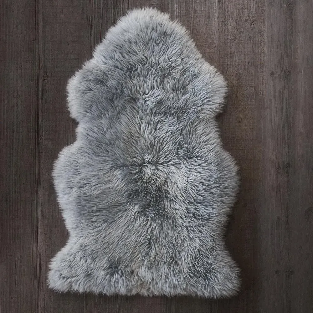 Single Sheepskin Rug - Platinum Grey image
