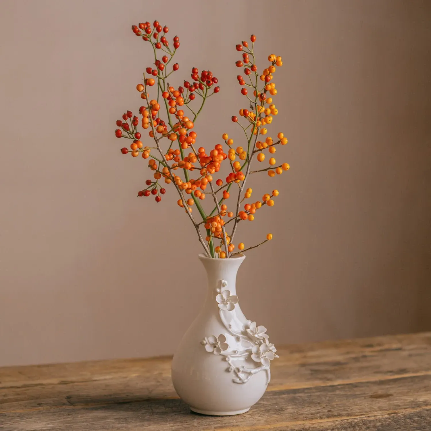 Small Blossom Vase - Off-White, Stoneware
