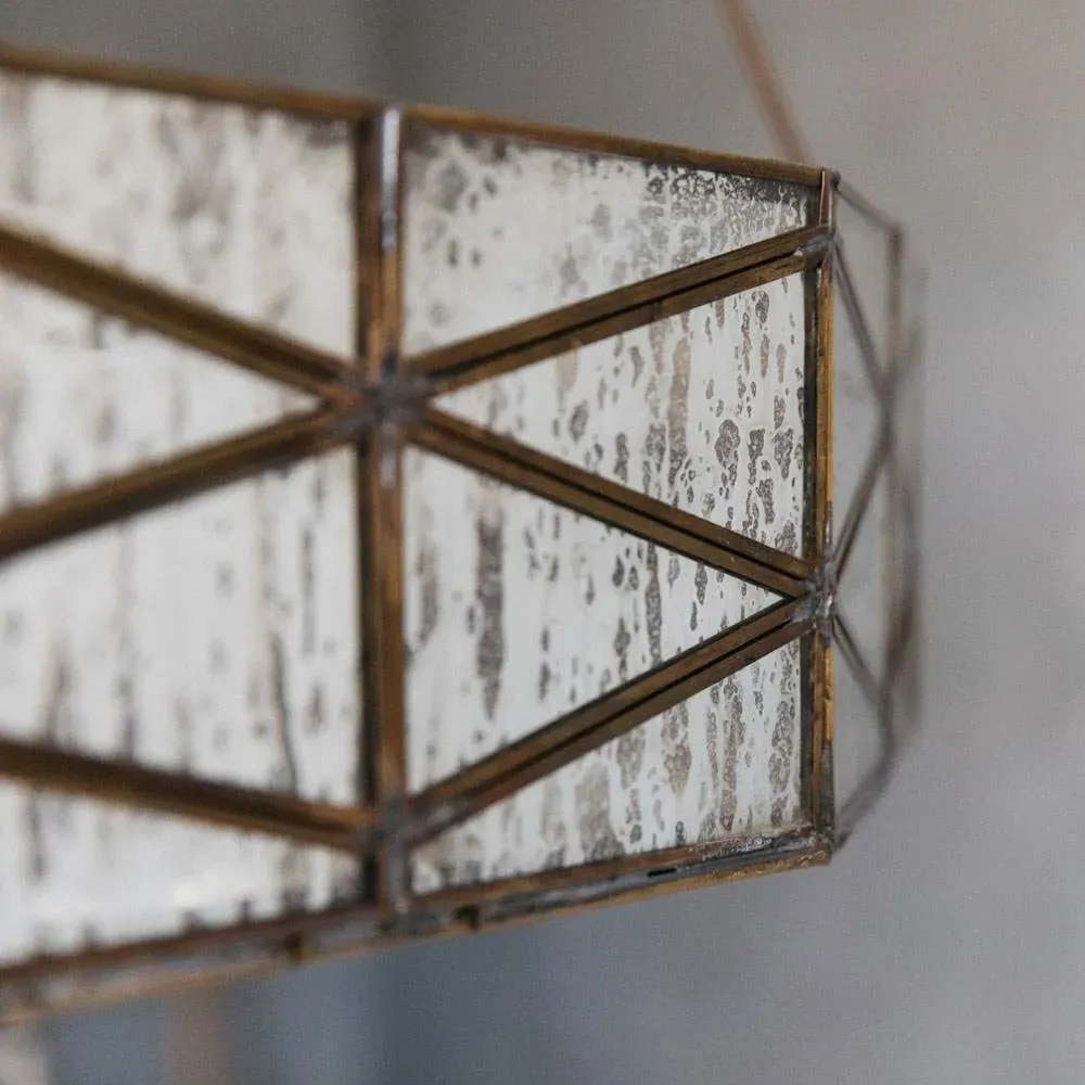 Small Chatsworth Chandelier - Antiqued Copper, Glass