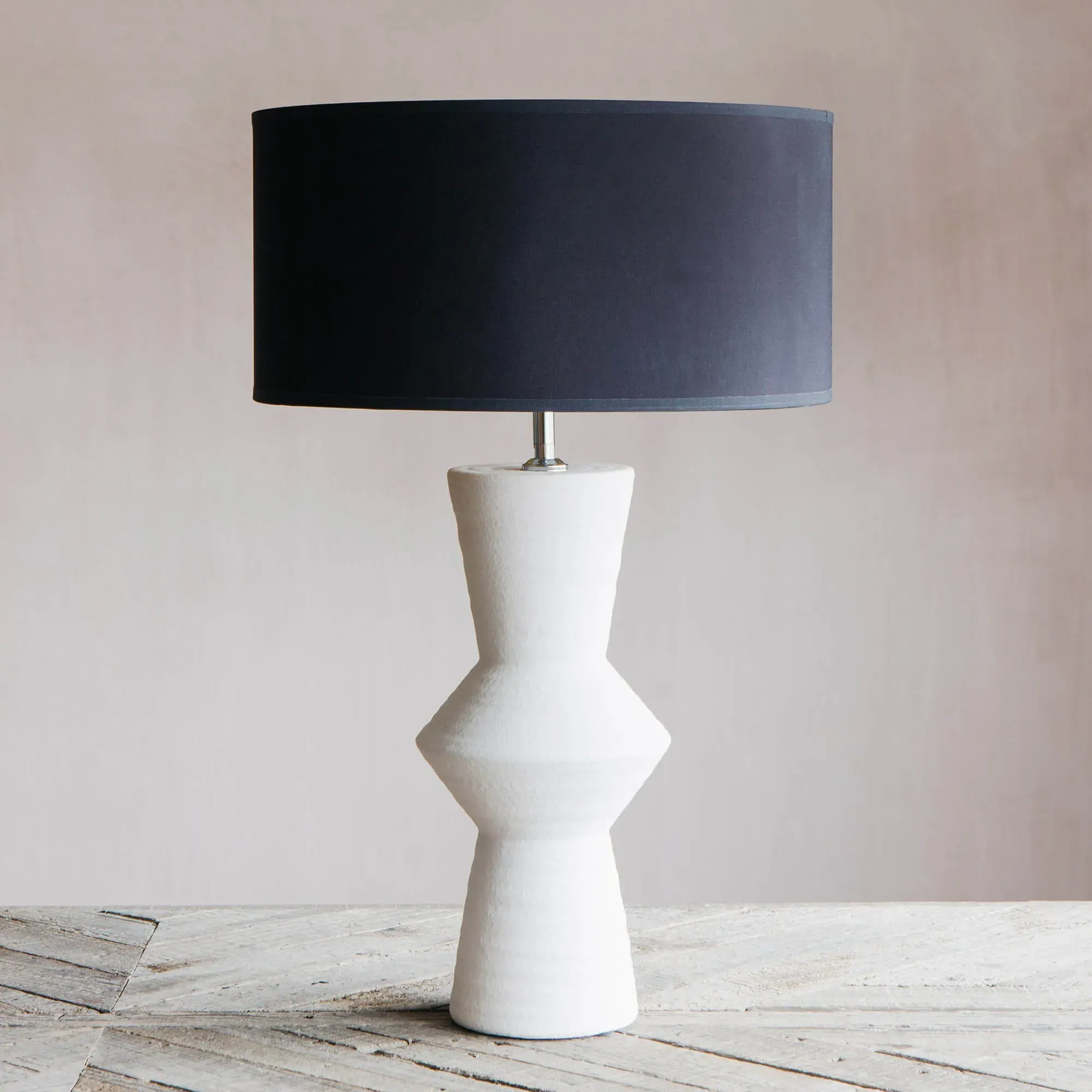 Small Cyrus Ceramic Lamp - White