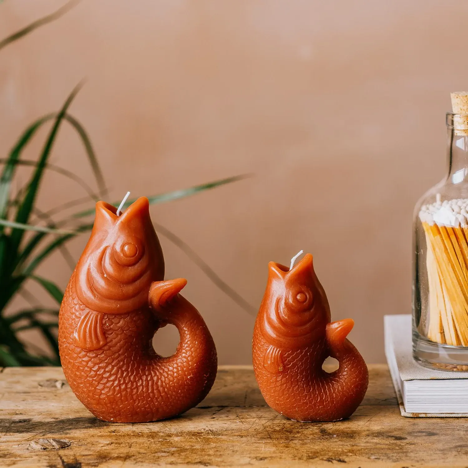 Small Fish Candle - Brown image