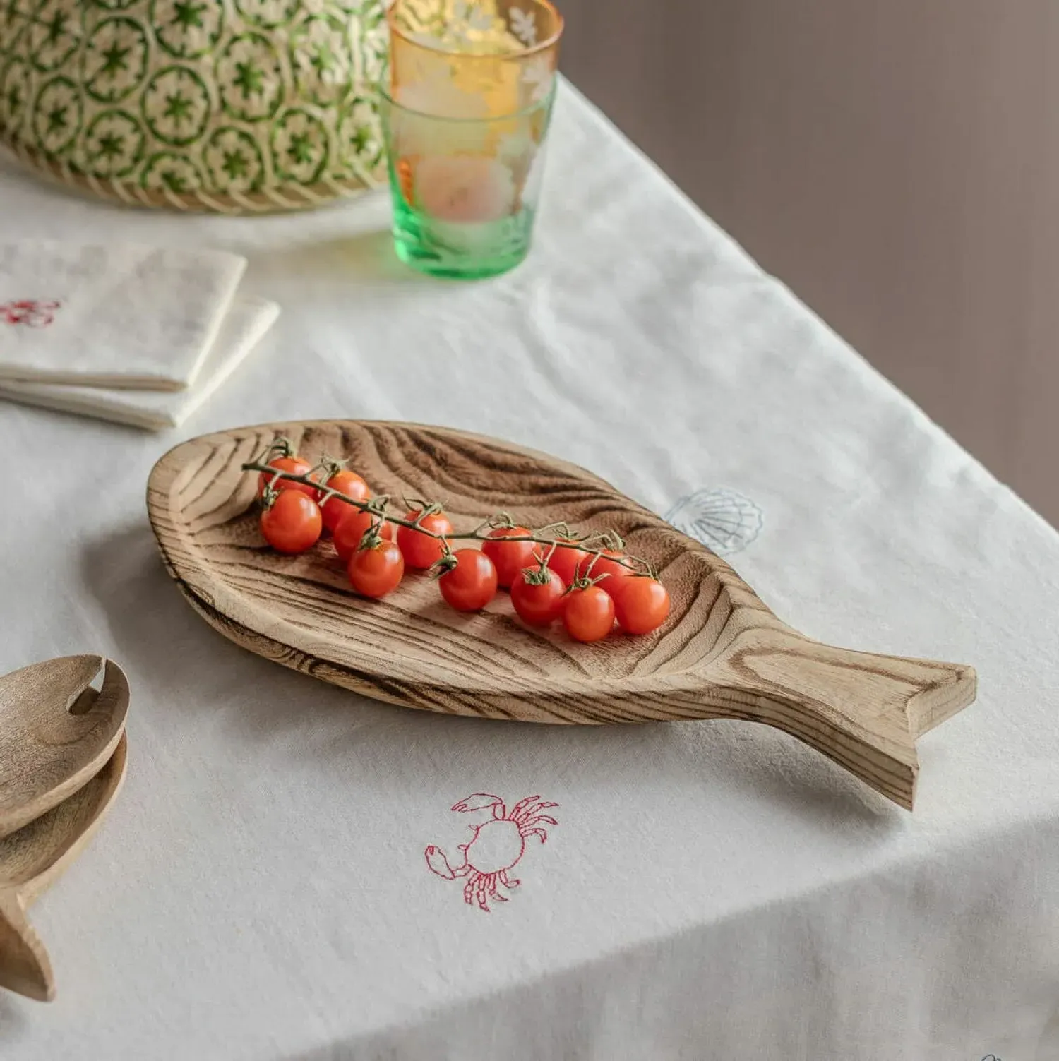 Small Fish Tray - Paulownia Wood image