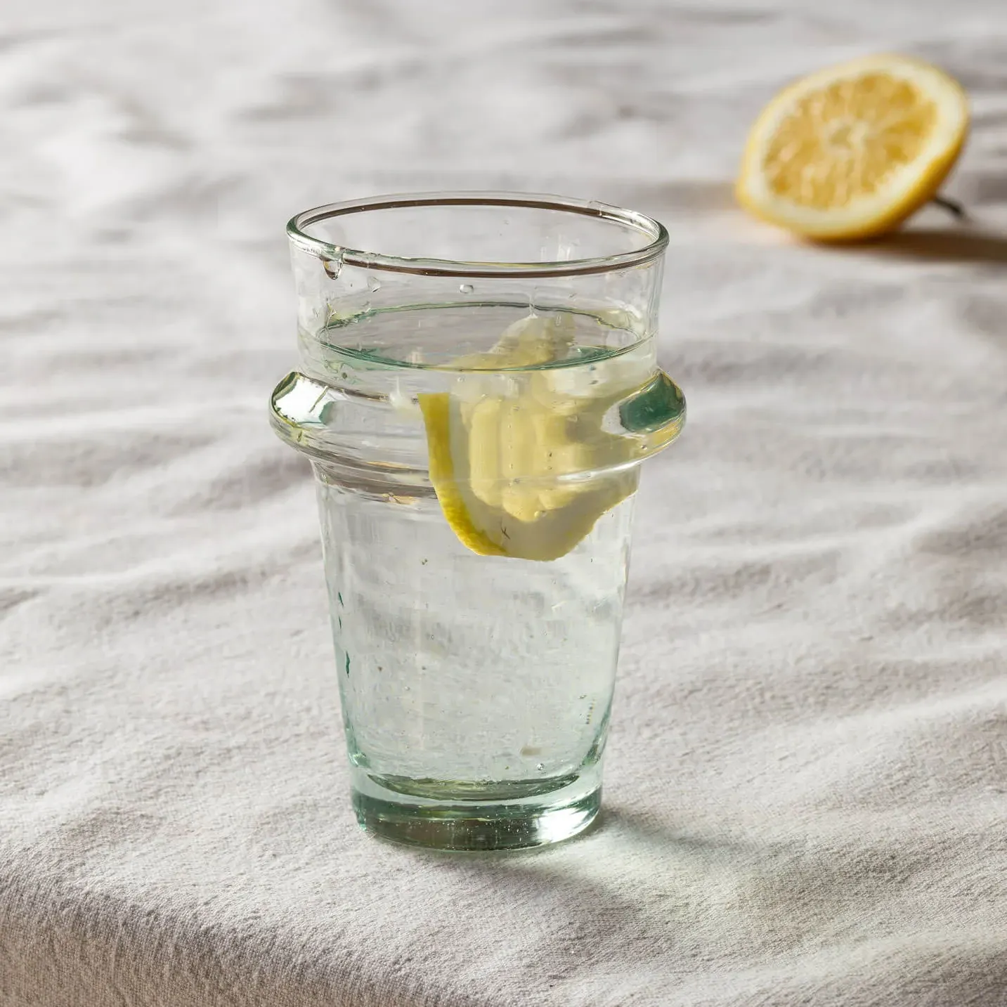 Small Moroccan Tumbler - Green, Recycled Glass