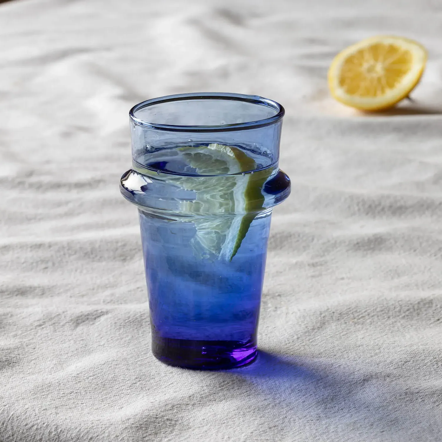 Small Moroccan Tumbler - Green, Recycled Glass