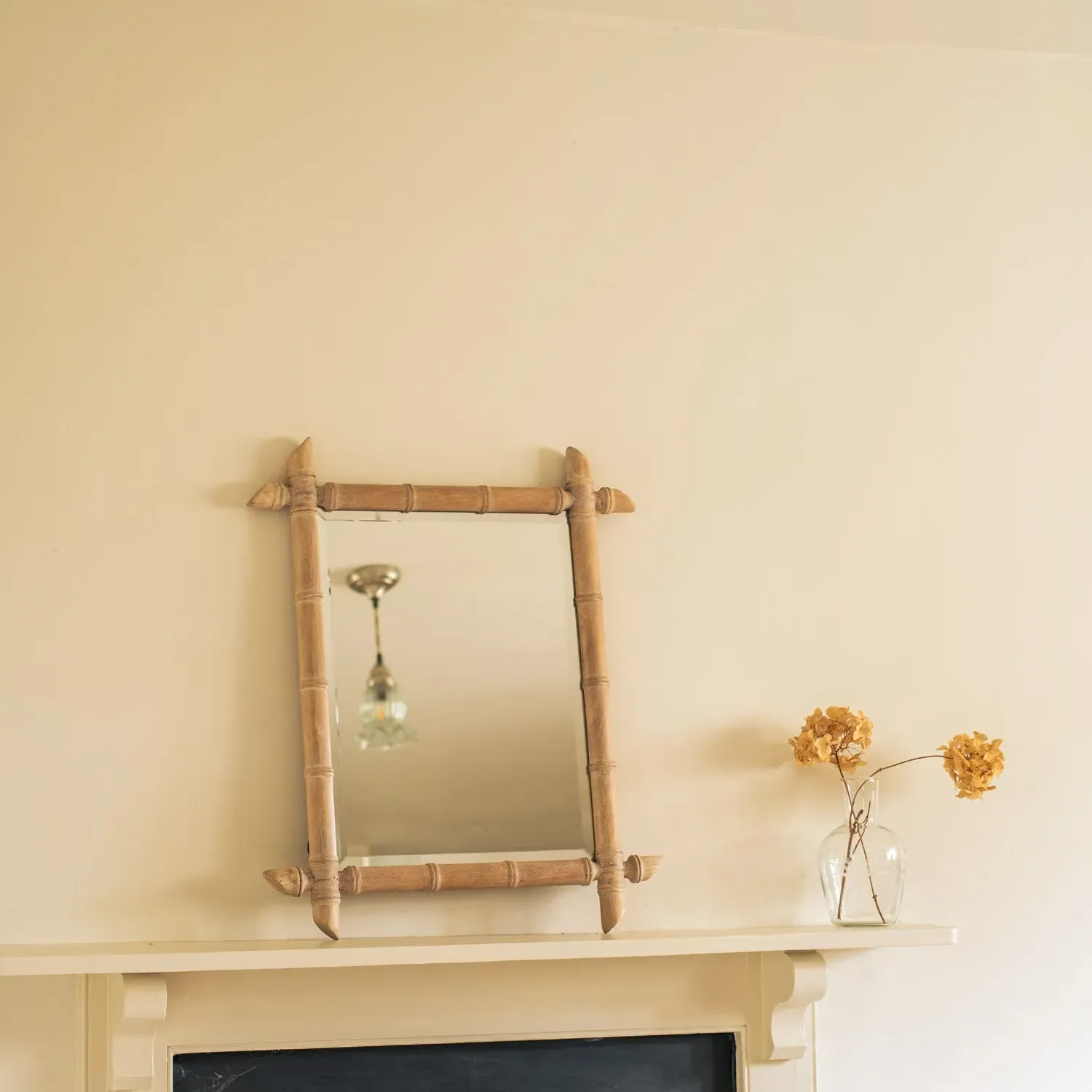 Small Rectangular Mirror - Mango Wood, Bamboo Design image