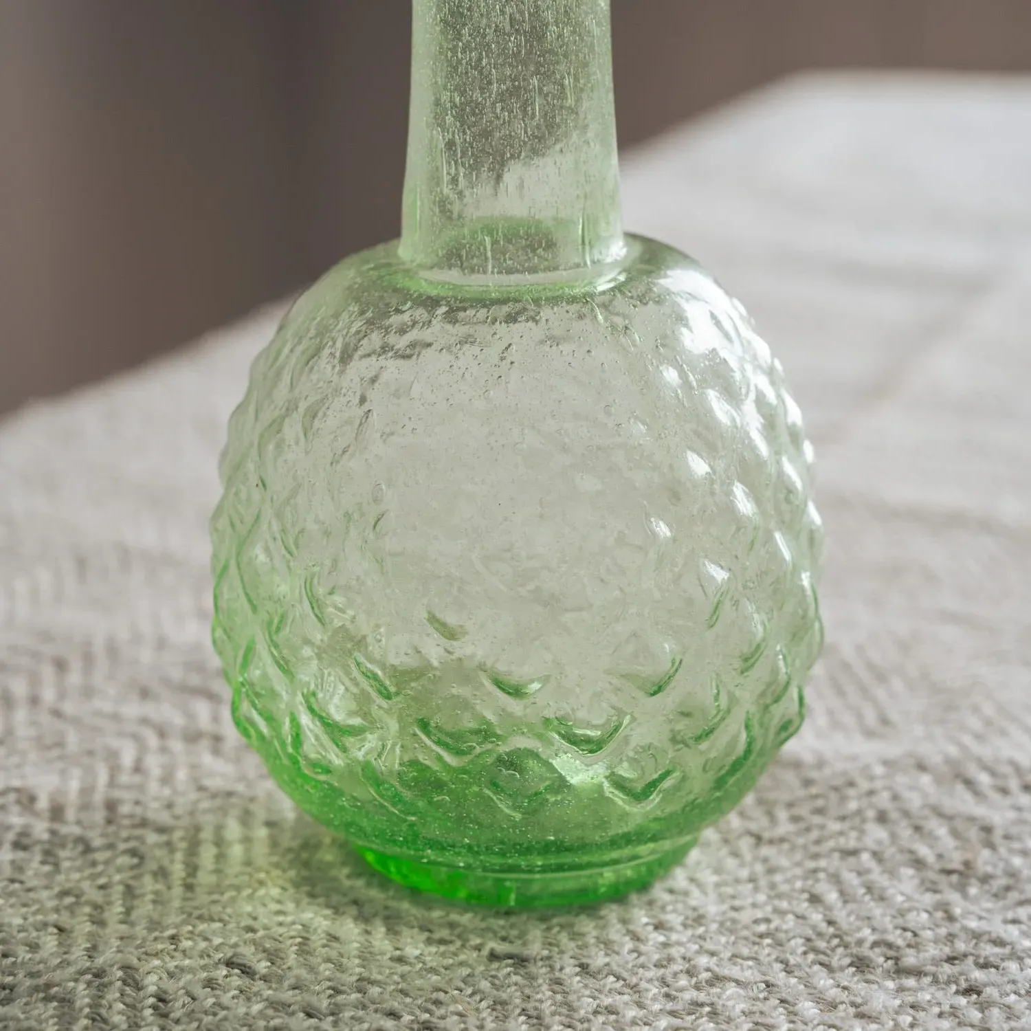 Small Recycled Glass Vase - Light Green