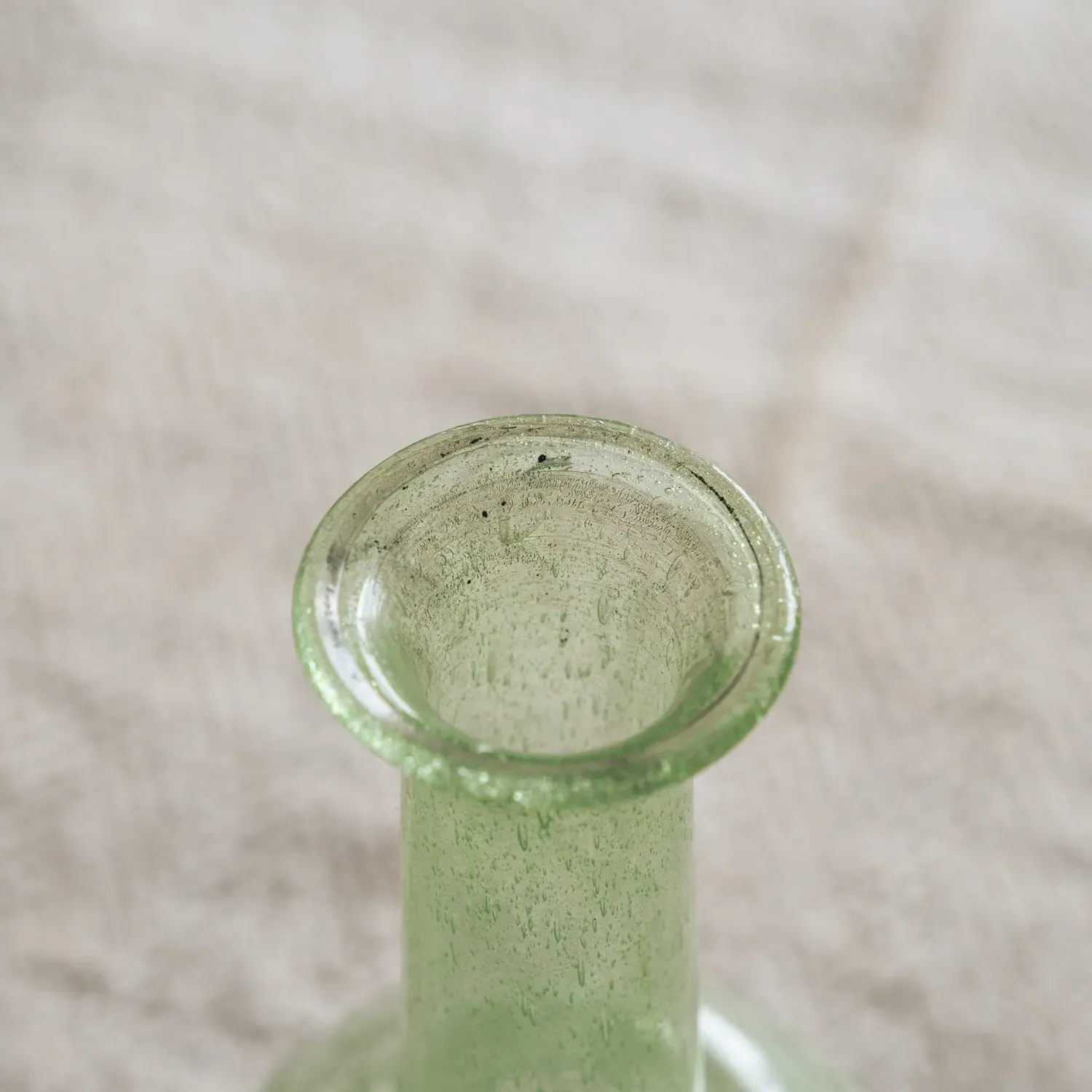 Small Recycled Glass Vase - Light Green