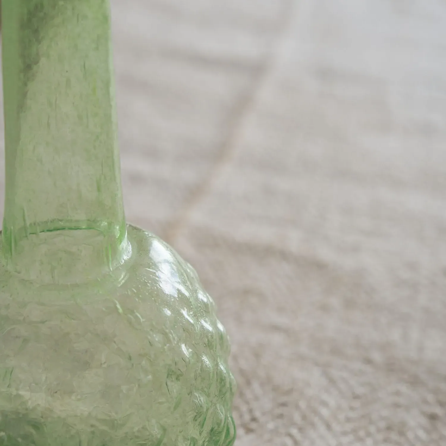 Small Recycled Glass Vase - Light Green