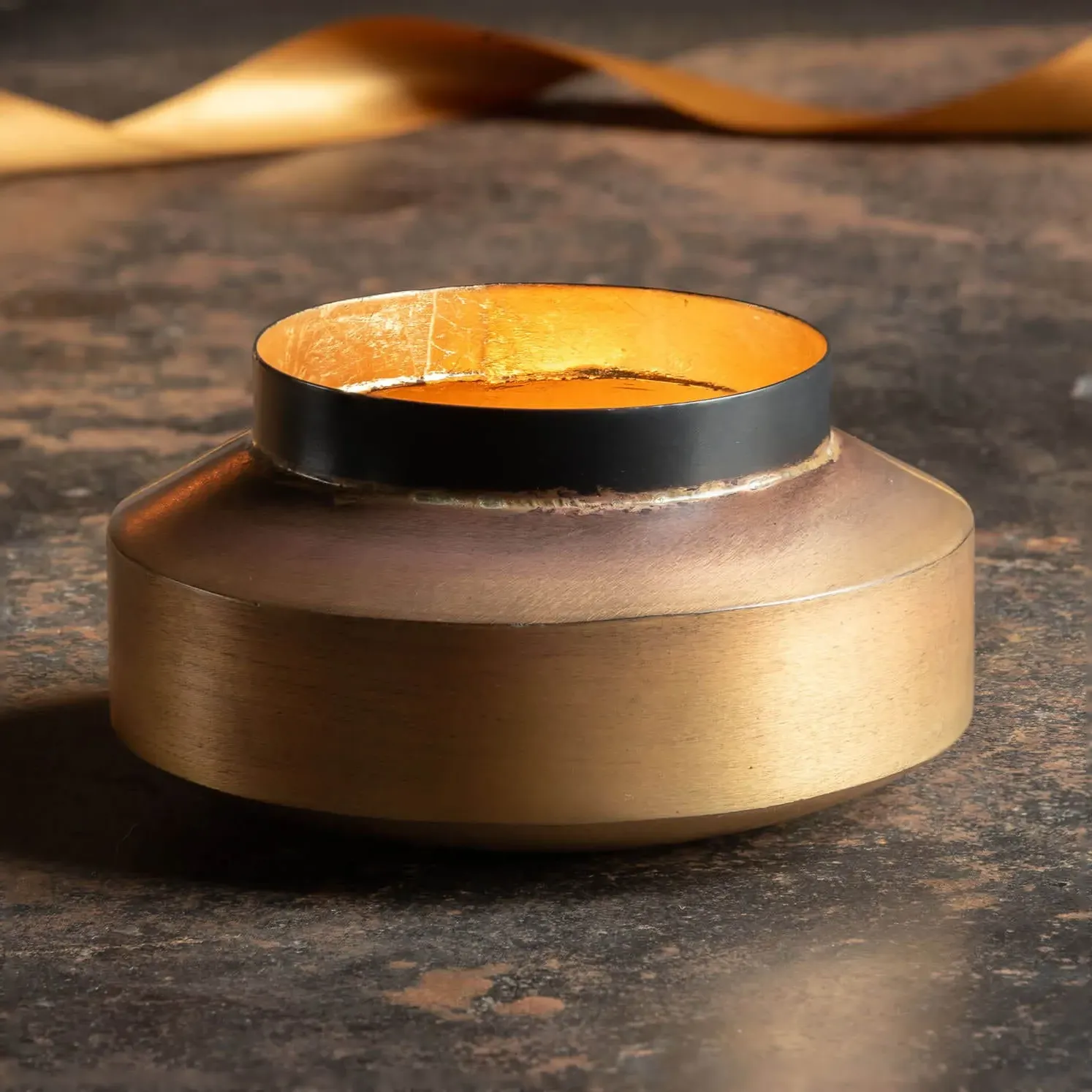 Small Urn Tea Light Holder - Brass, Iron